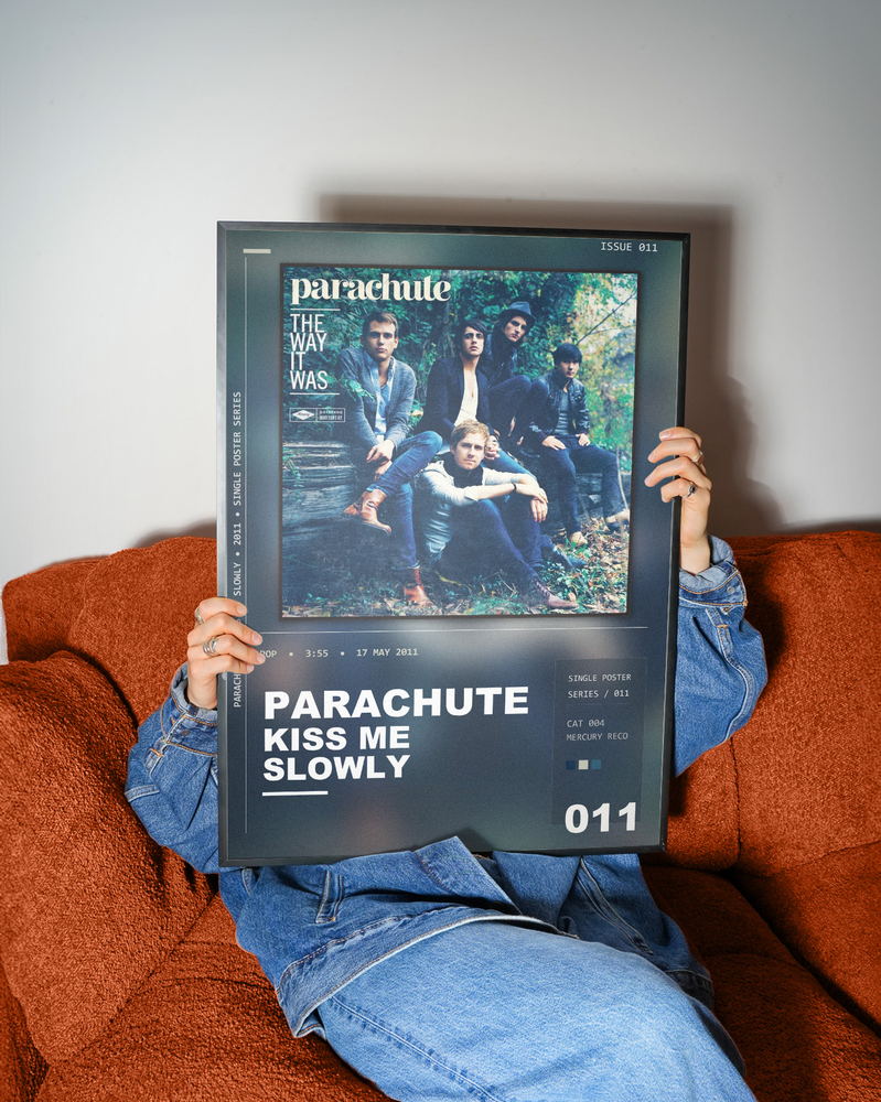 Music poster: Parachute - Kiss Me Slowly