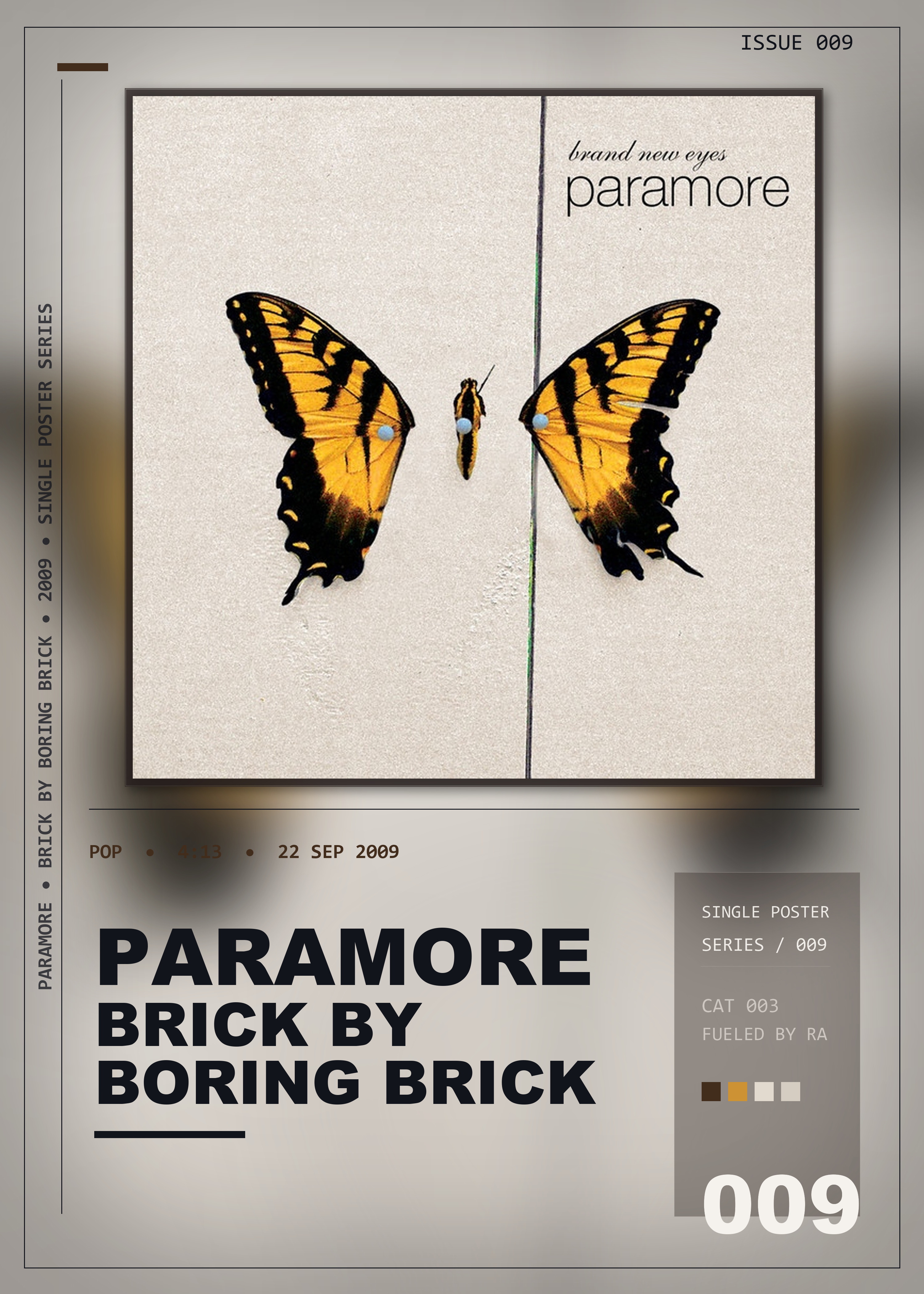 Music poster: Paramore - Brick By Boring Brick