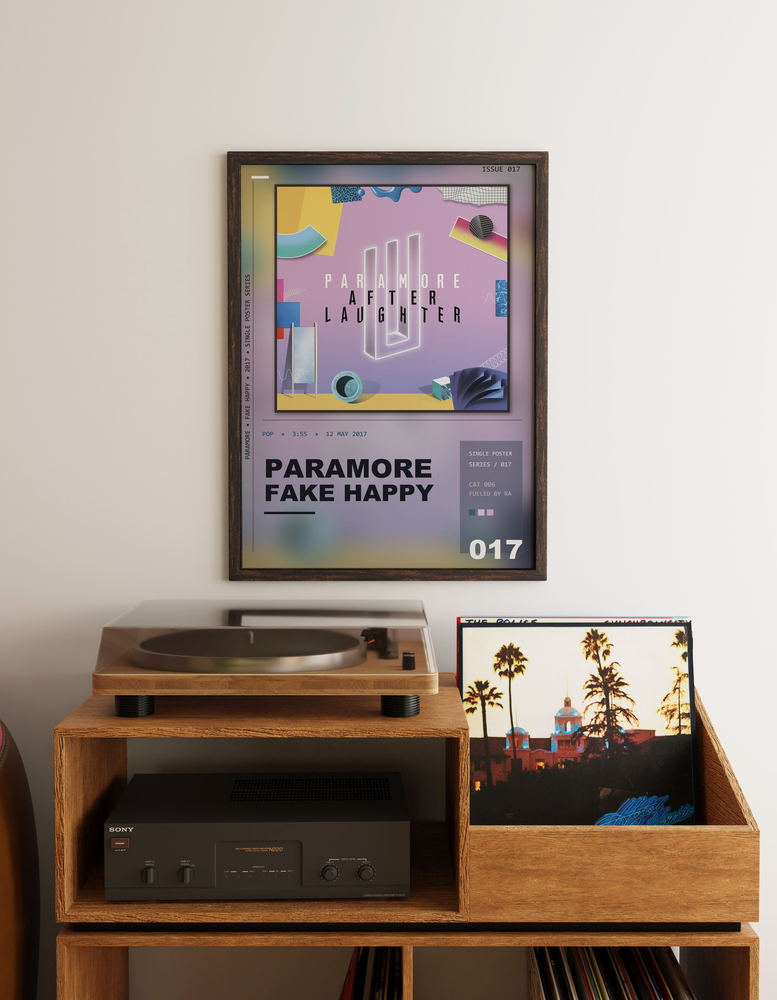 Music poster: Paramore - Fake Happy
