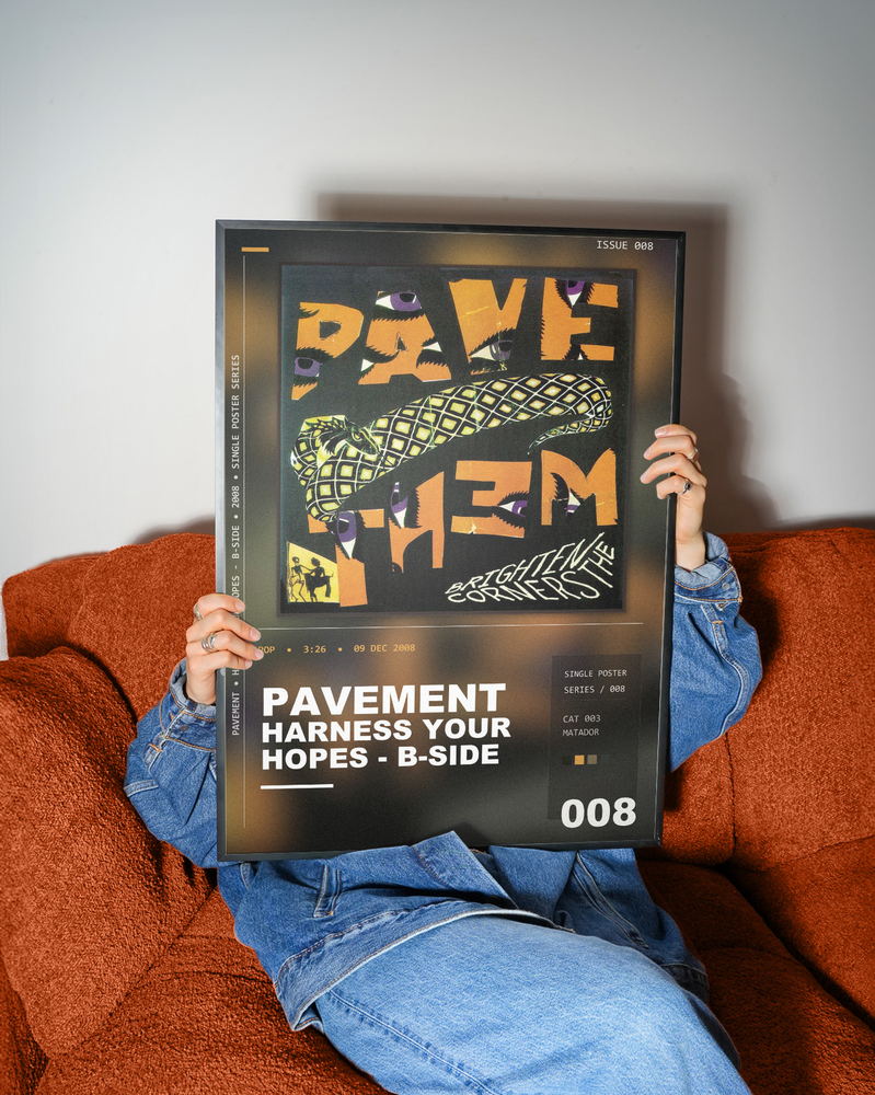 Music poster: Pavement - Harness Your Hopes - b-side