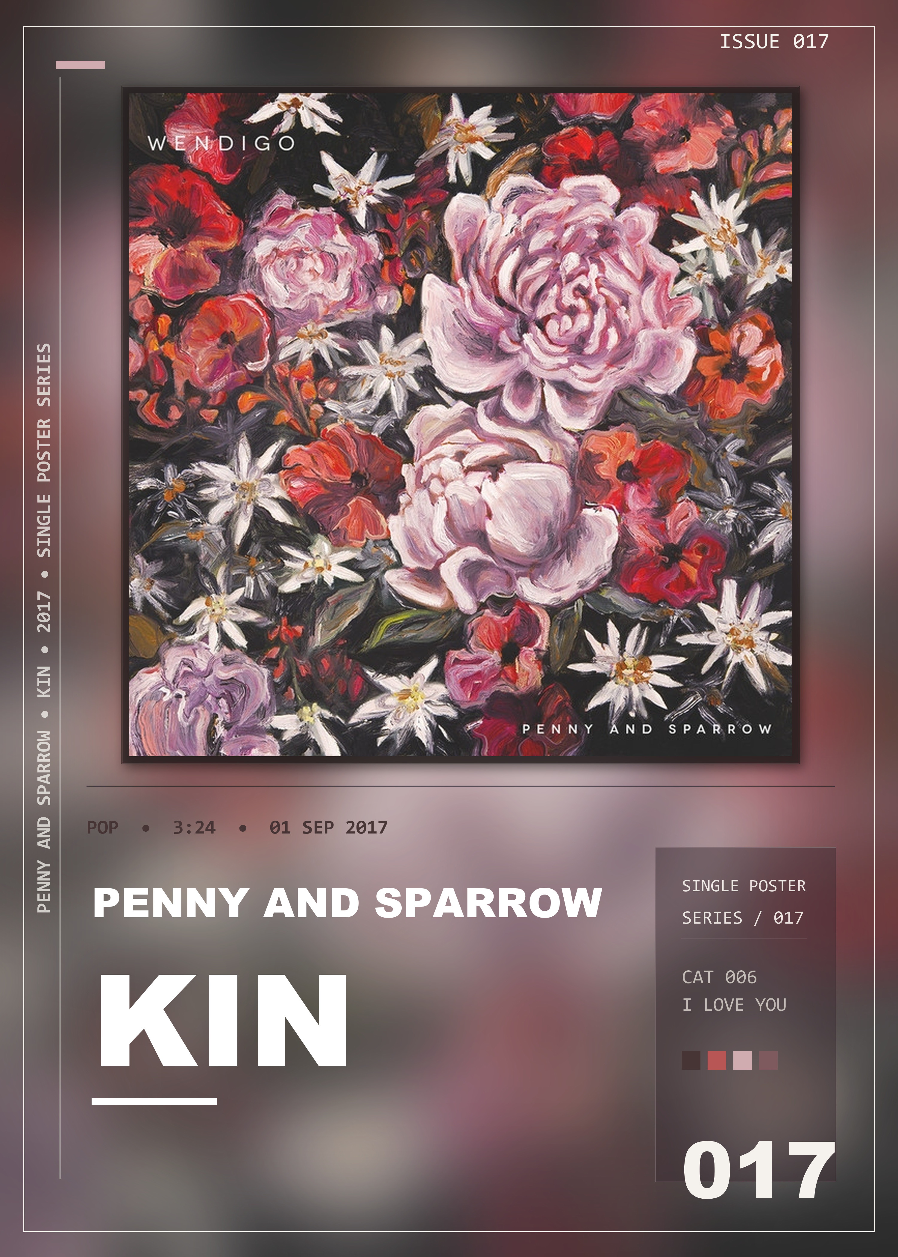 Music poster: Penny and Sparrow - Kin