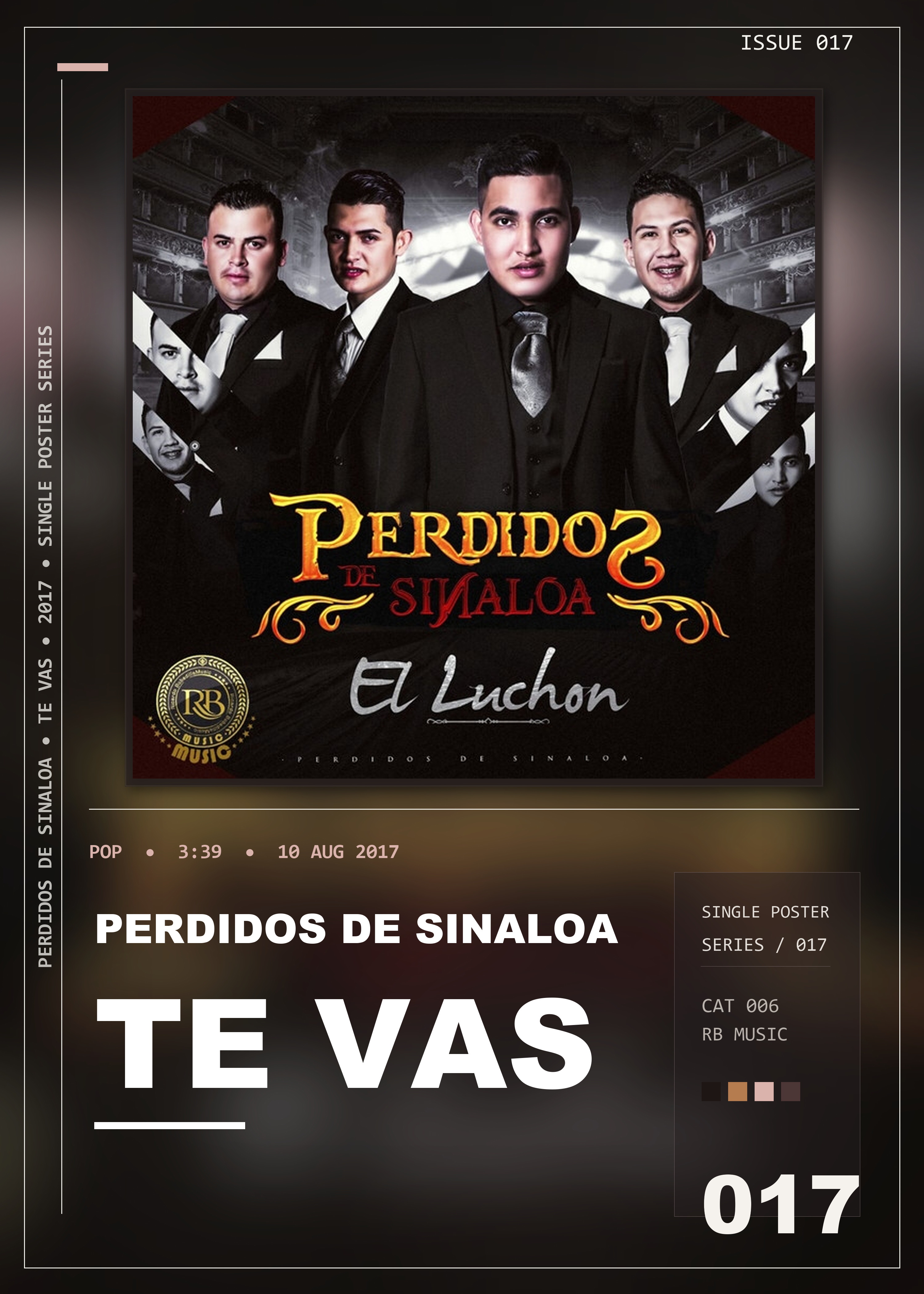 Music poster: Perdidos De Sinaloa - Te Vas