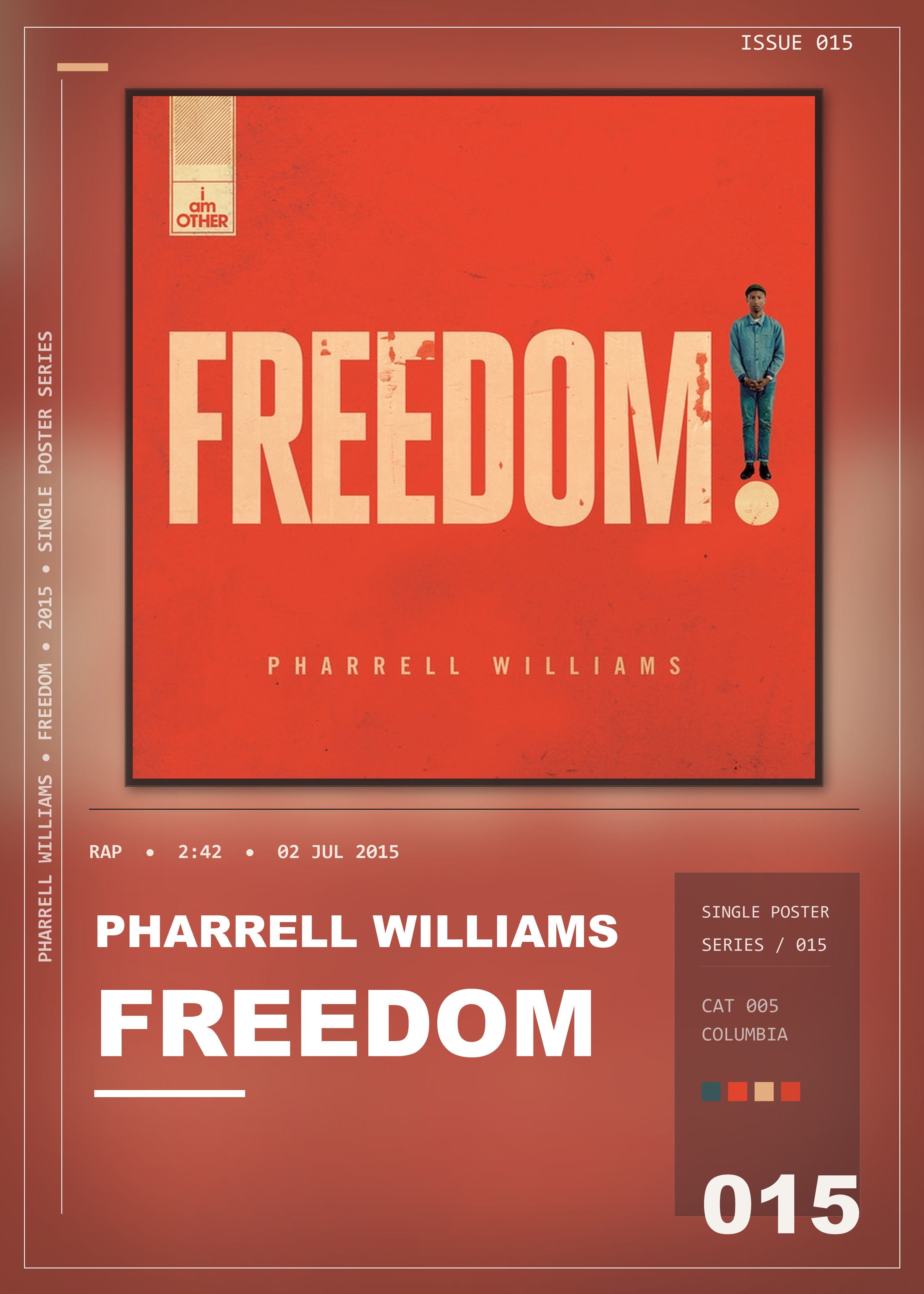 Music poster: Pharrell Williams - Freedom