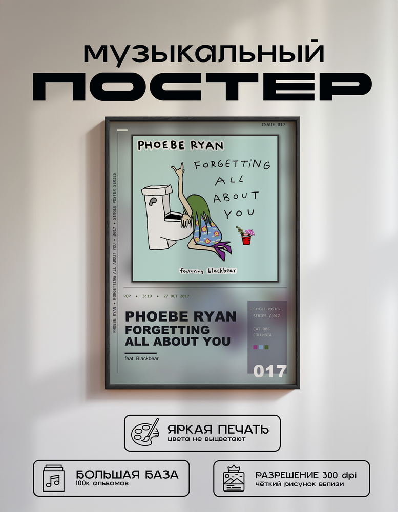 Music poster: Phoebe Ryan - Forgetting All About You feat Blackbear