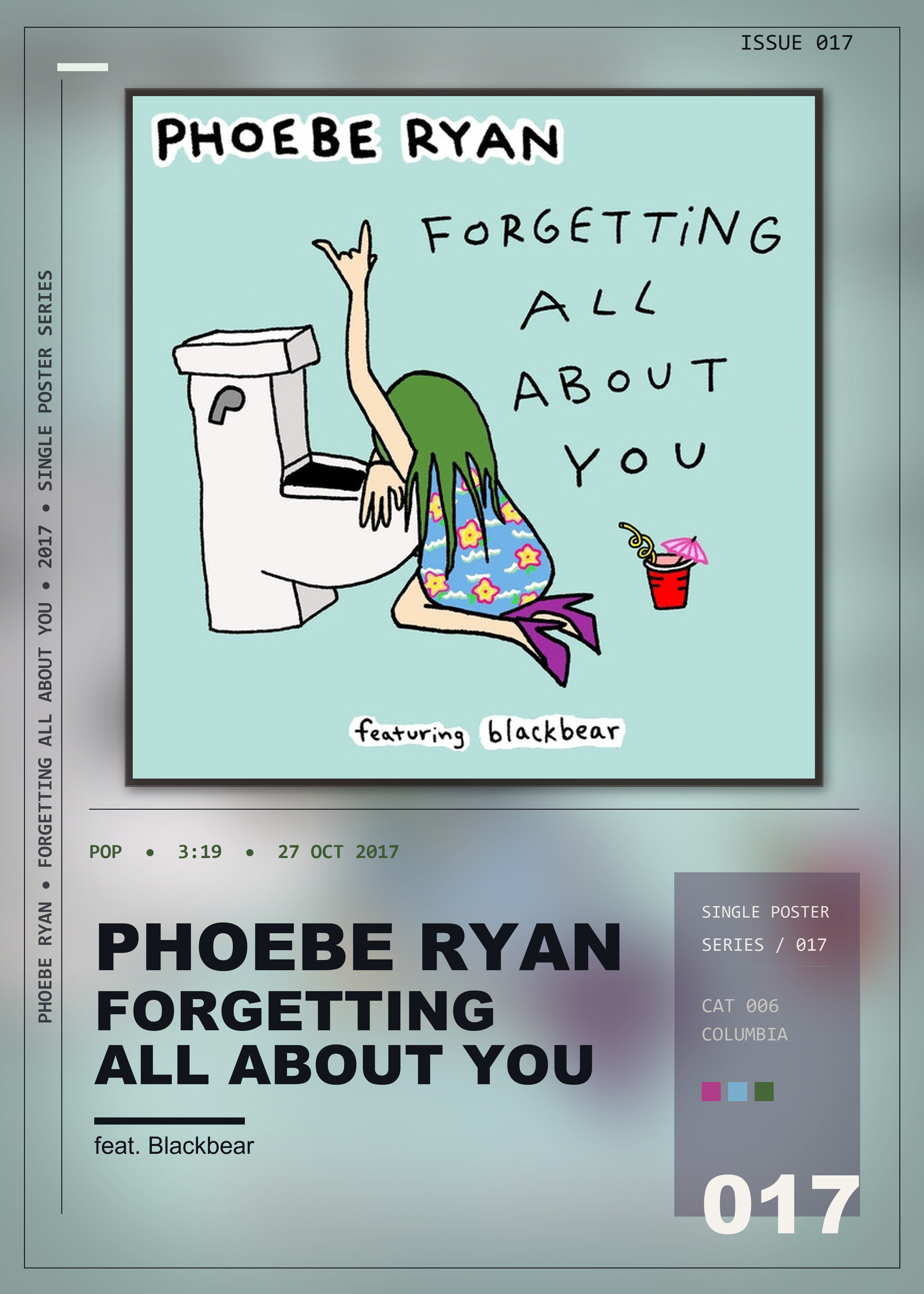 Music poster: Phoebe Ryan - Forgetting All About You feat Blackbear
