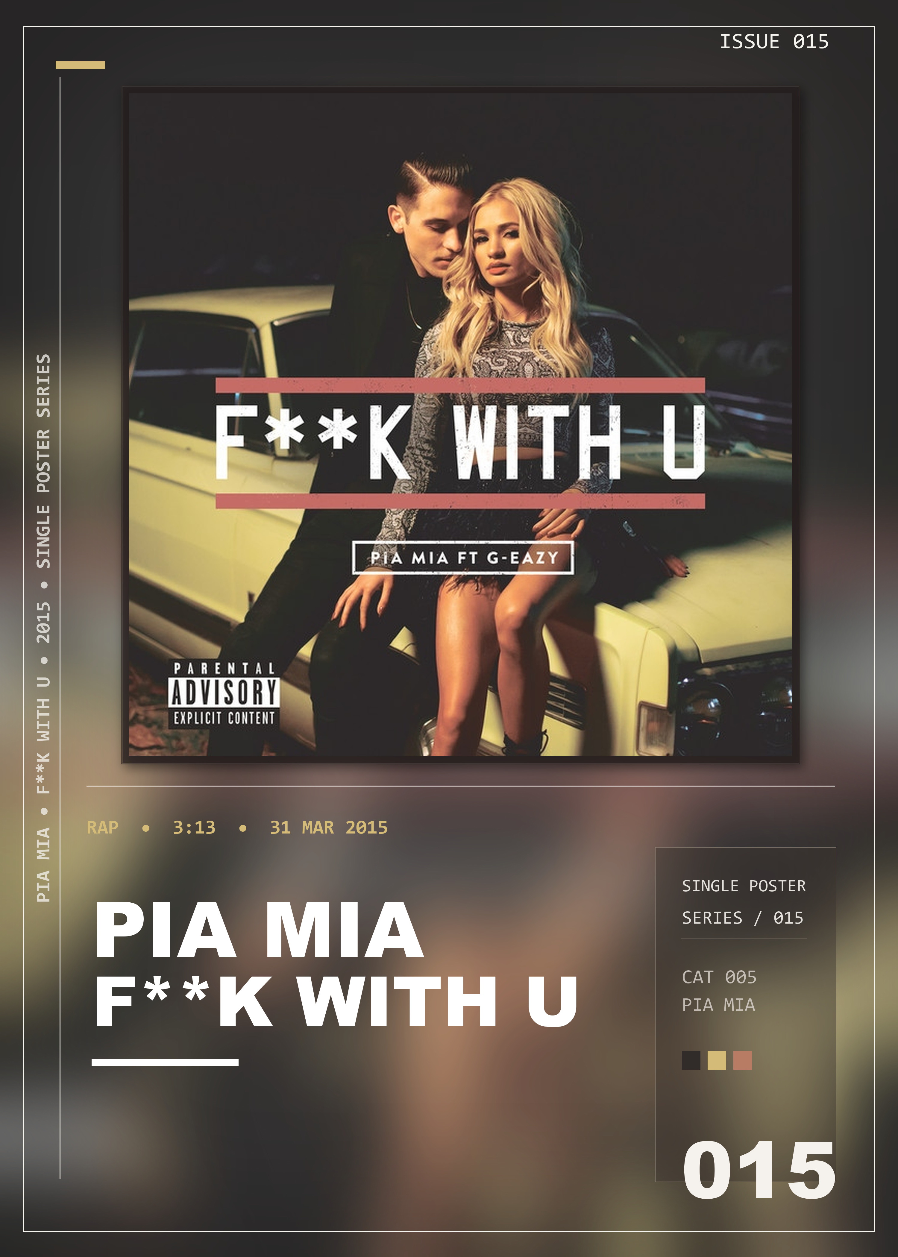Music poster: Pia Mia - Fk With U