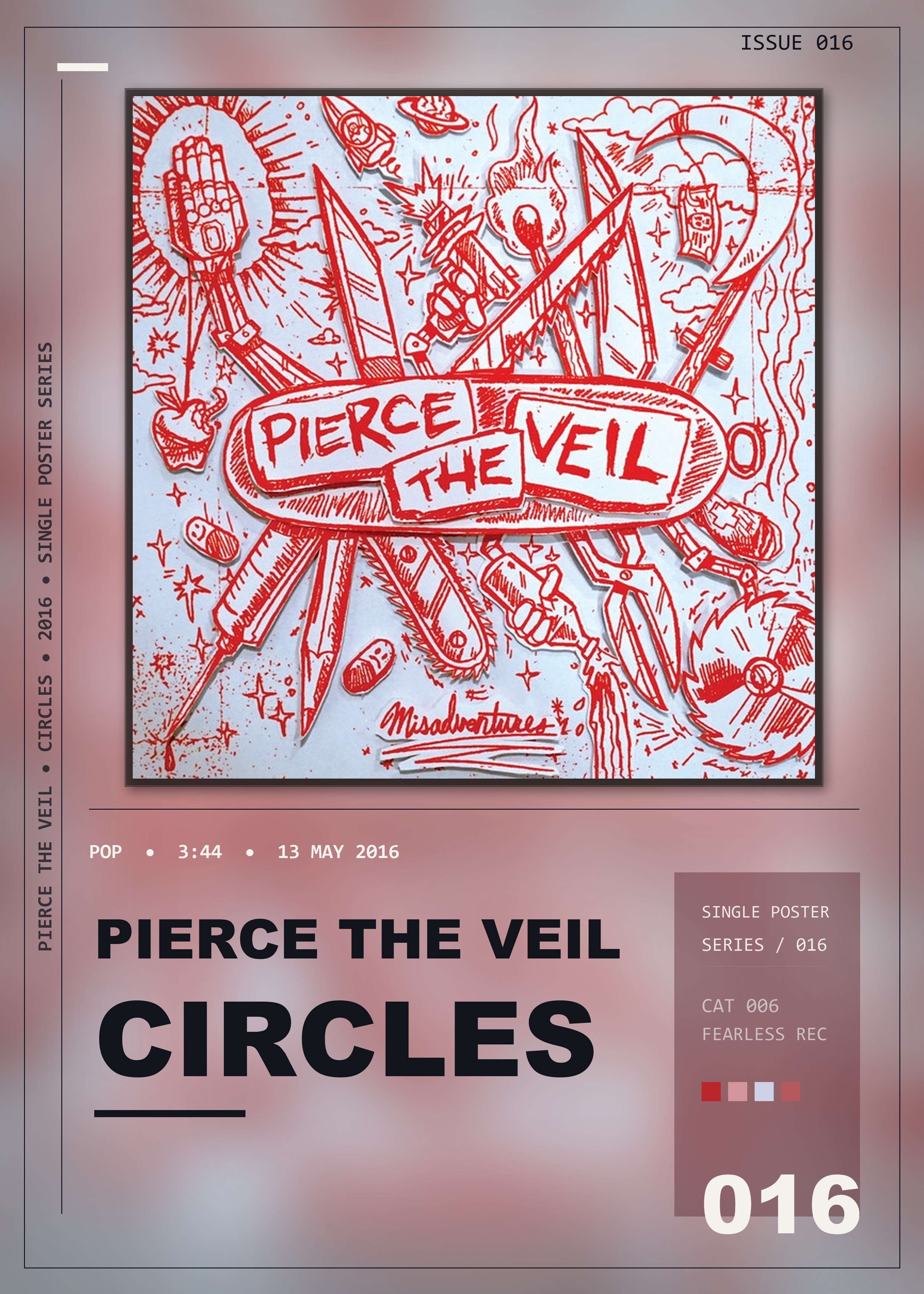 Music poster: Pierce The Veil - Circles