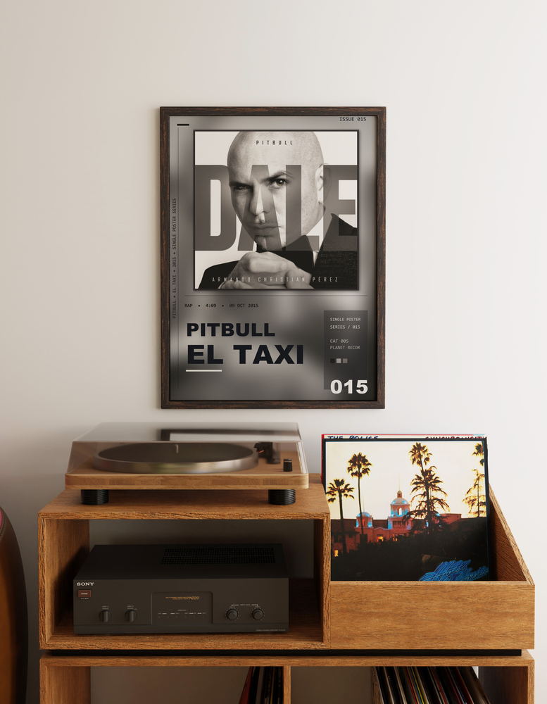 Music poster: Pitbull - El Taxi
