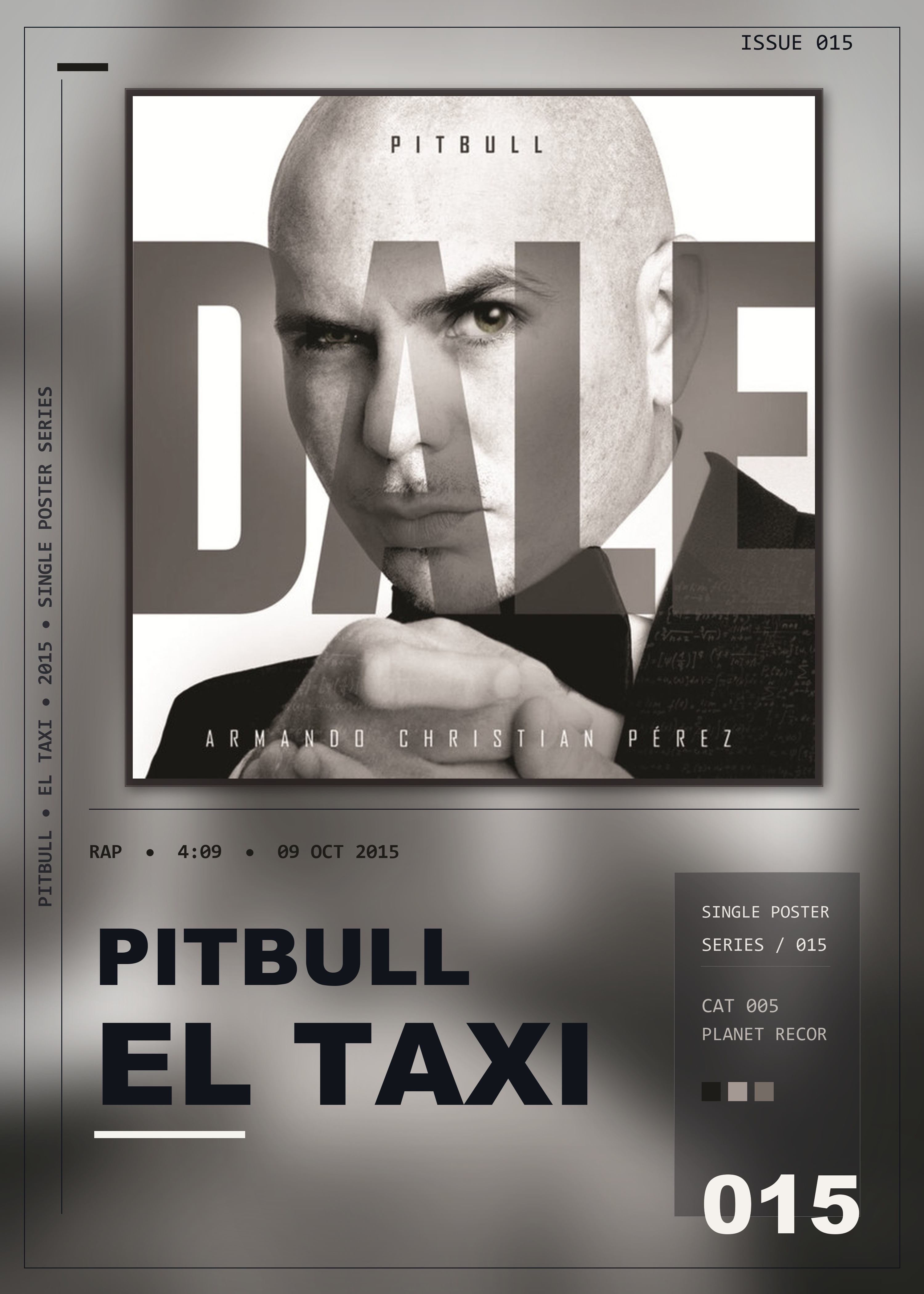 Music poster: Pitbull - El Taxi