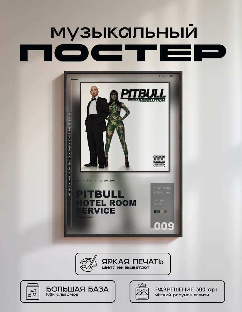 Music poster: Pitbull - Hotel Room Service