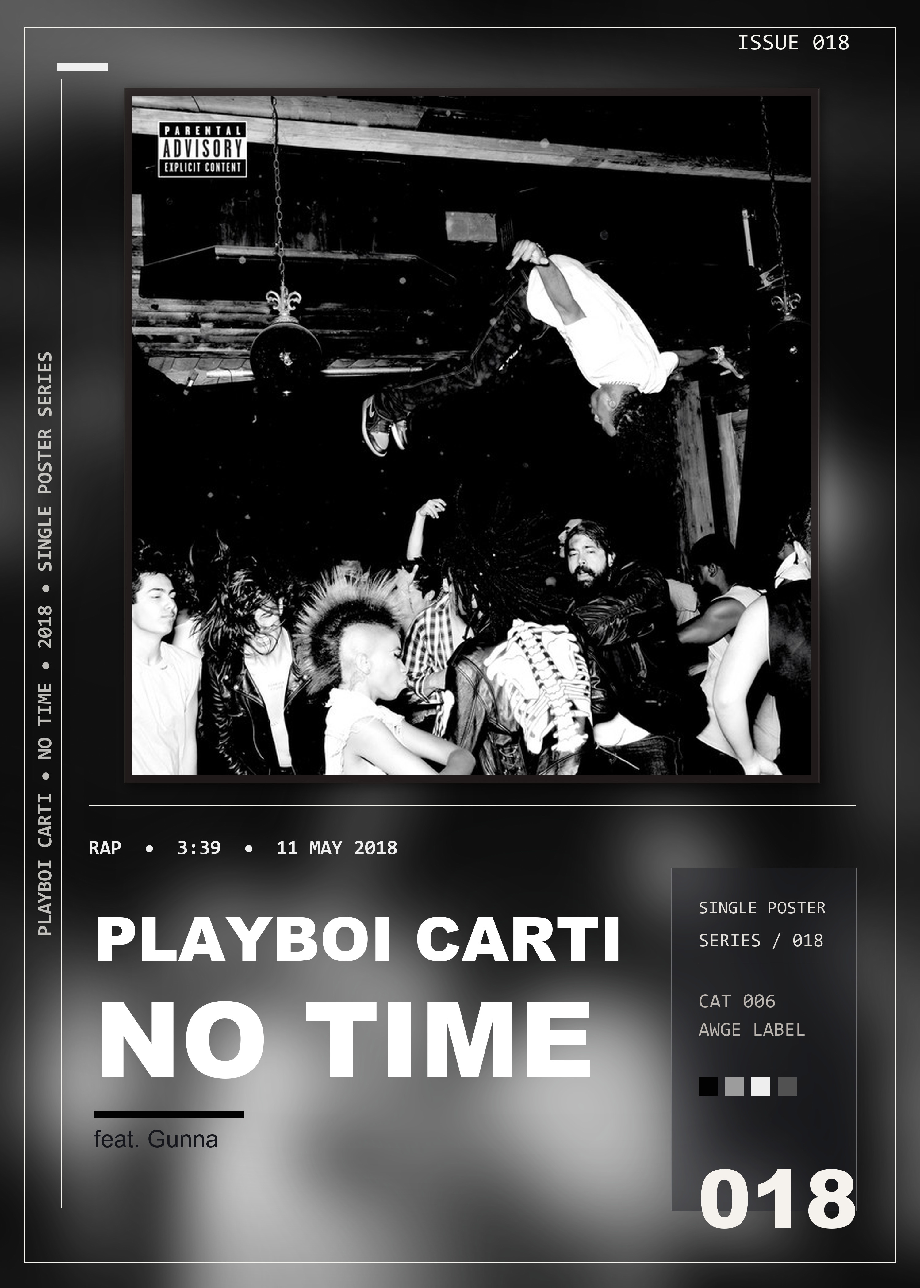 Music poster: Playboi Carti - No Time feat Gunna