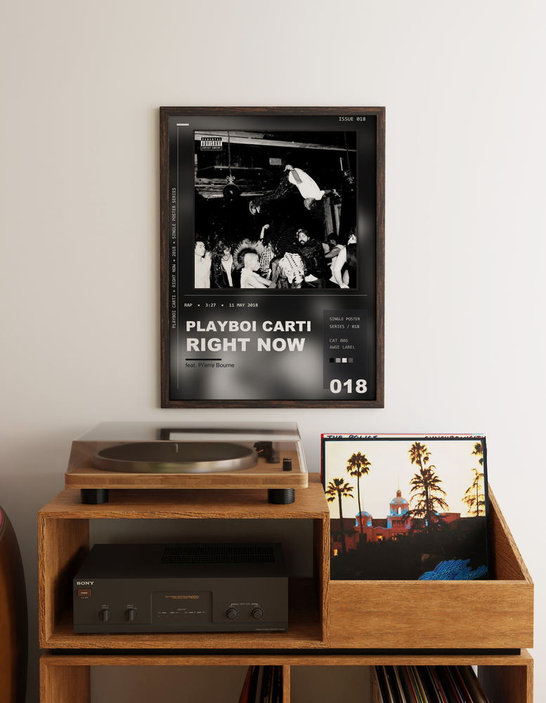 Music poster: Playboi Carti - Right Now feat Pierre Bourne
