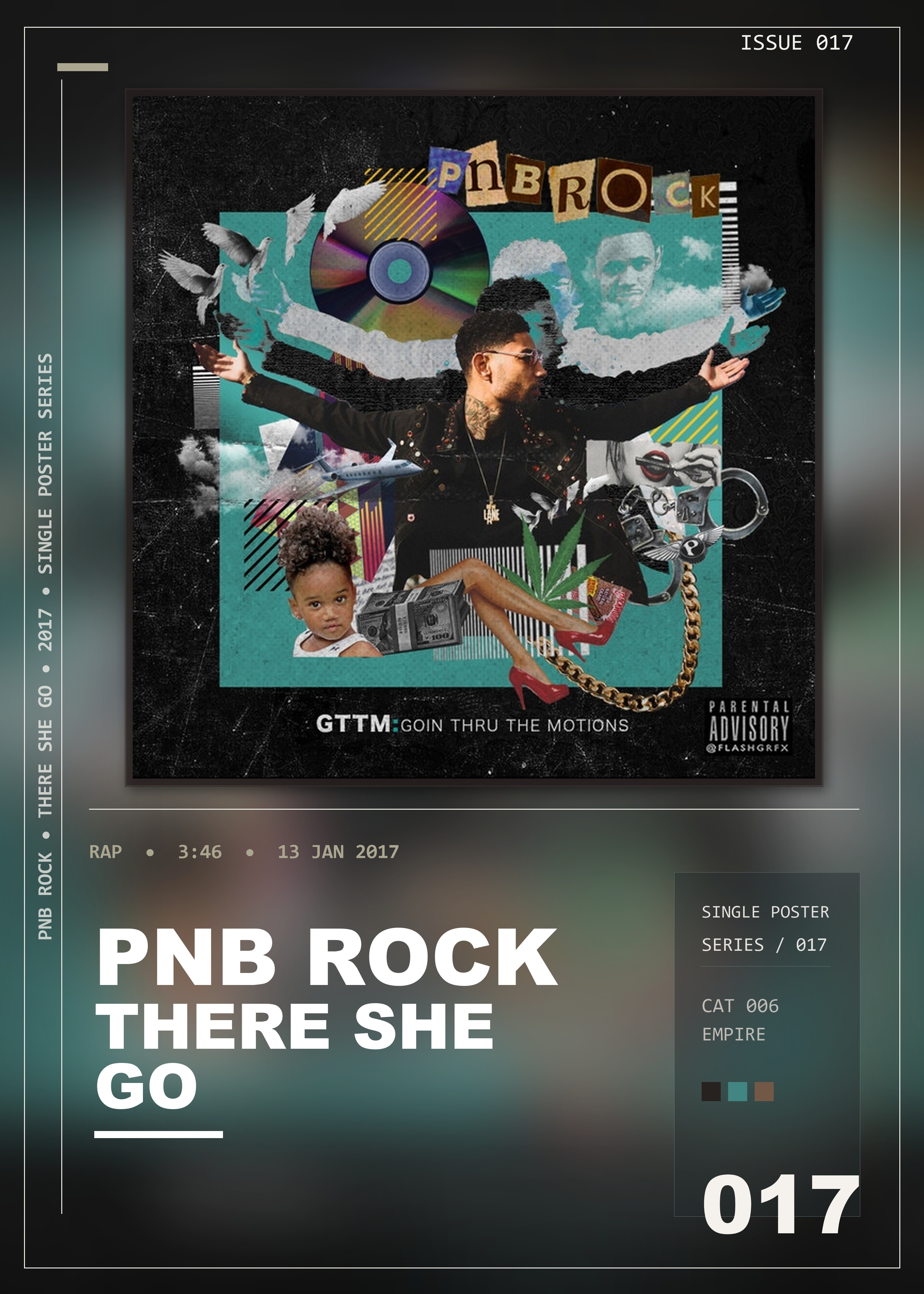 Music poster: PnB Rock - There She Go