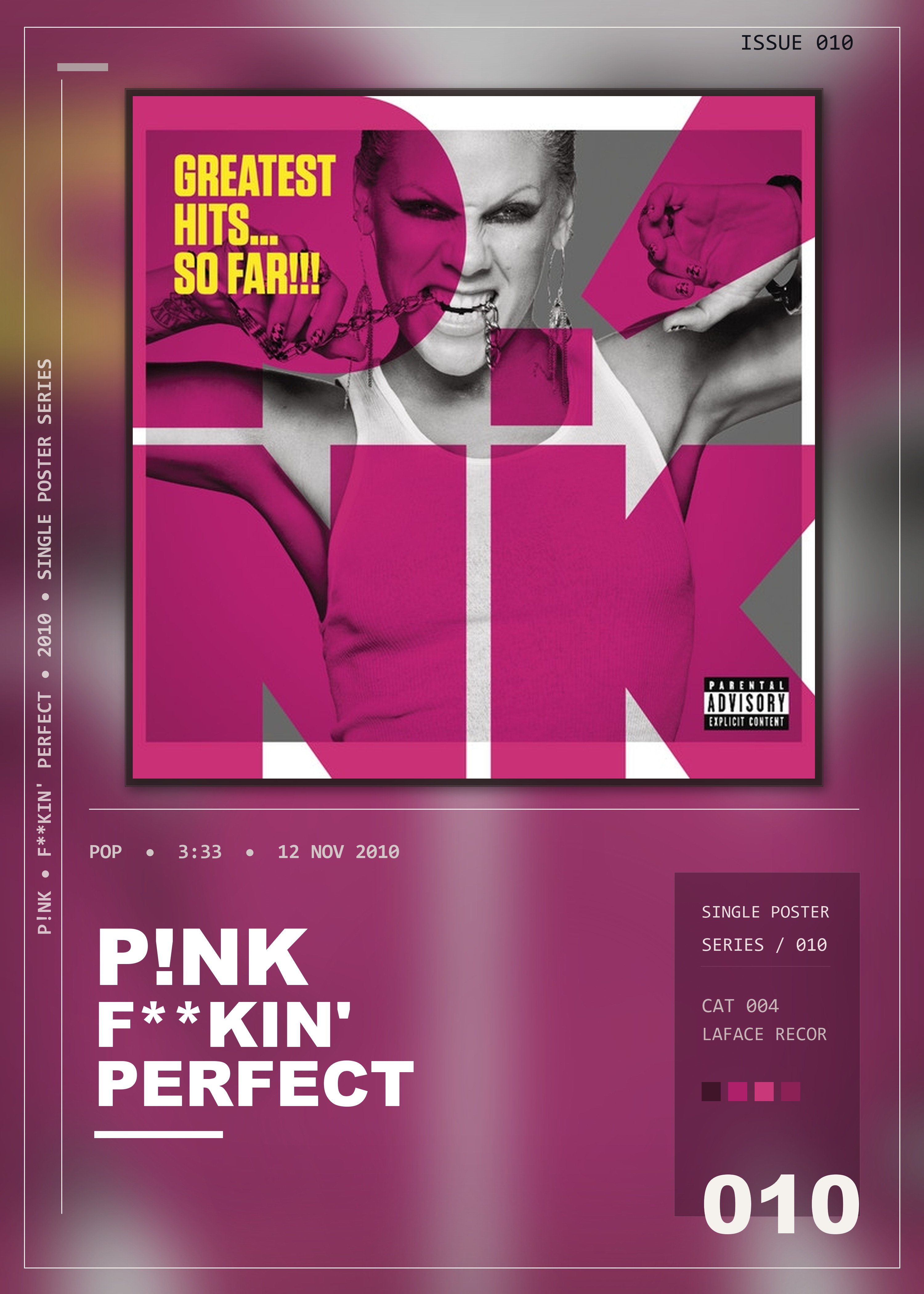 Music poster: Pnk - Fkin Perfect