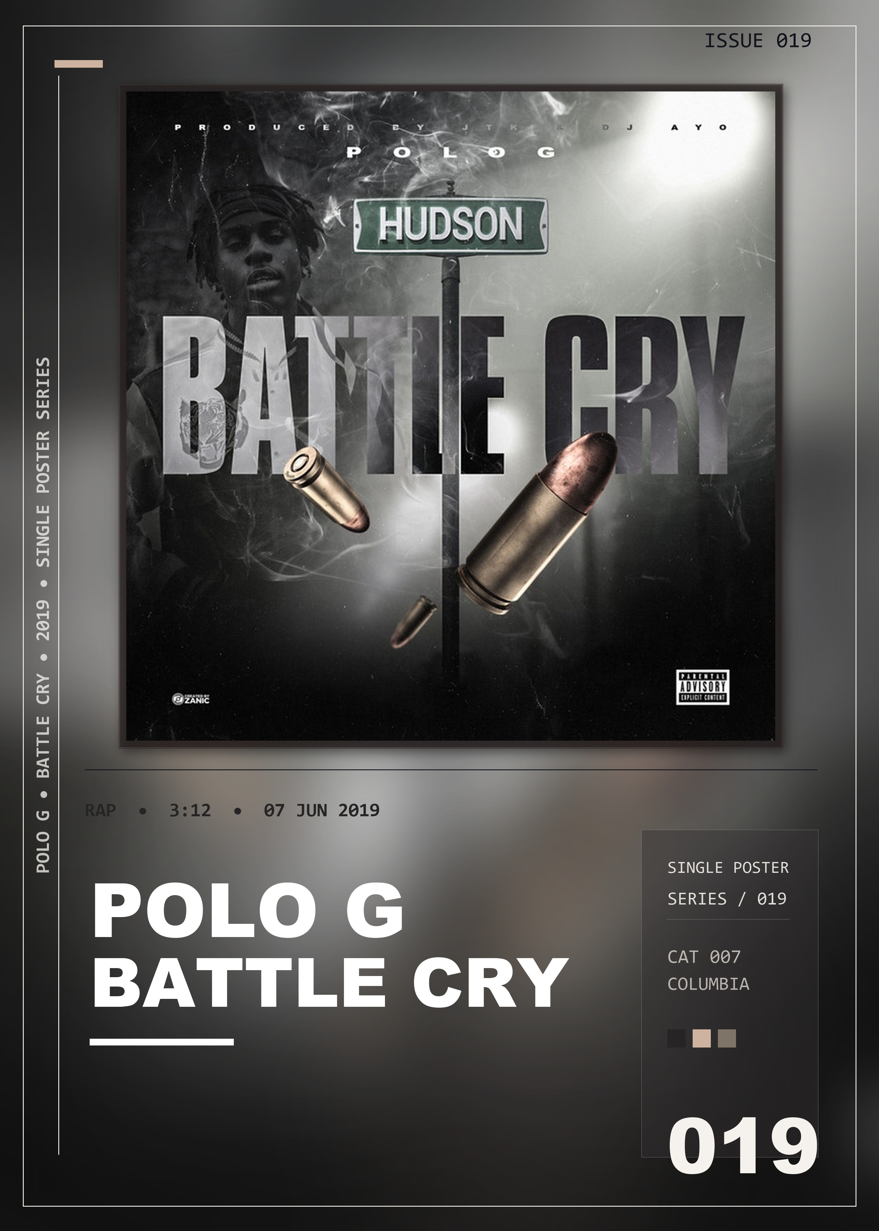 Music poster: Polo G - Battle Cry