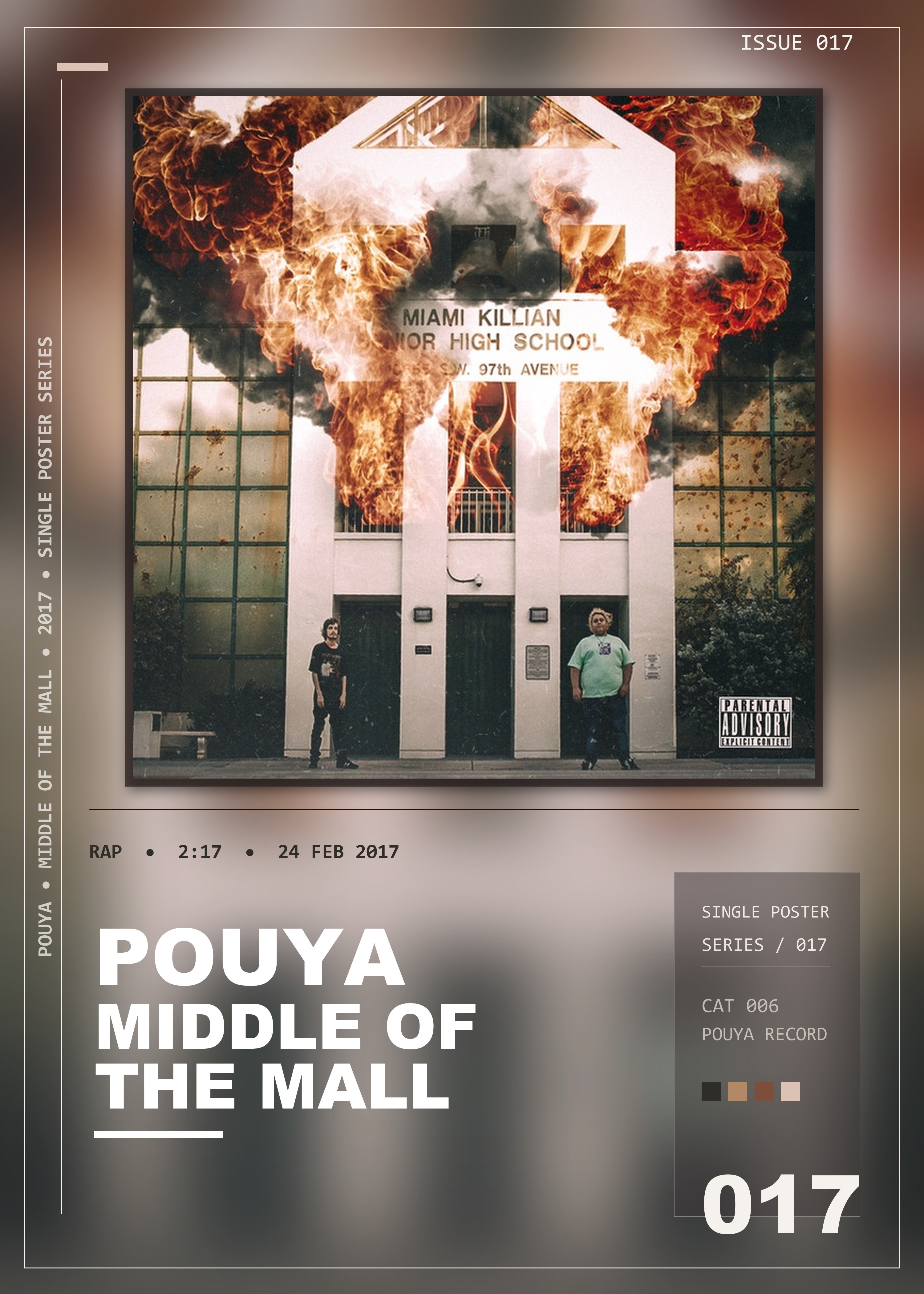 Music poster: Pouya - Middle of the Mall