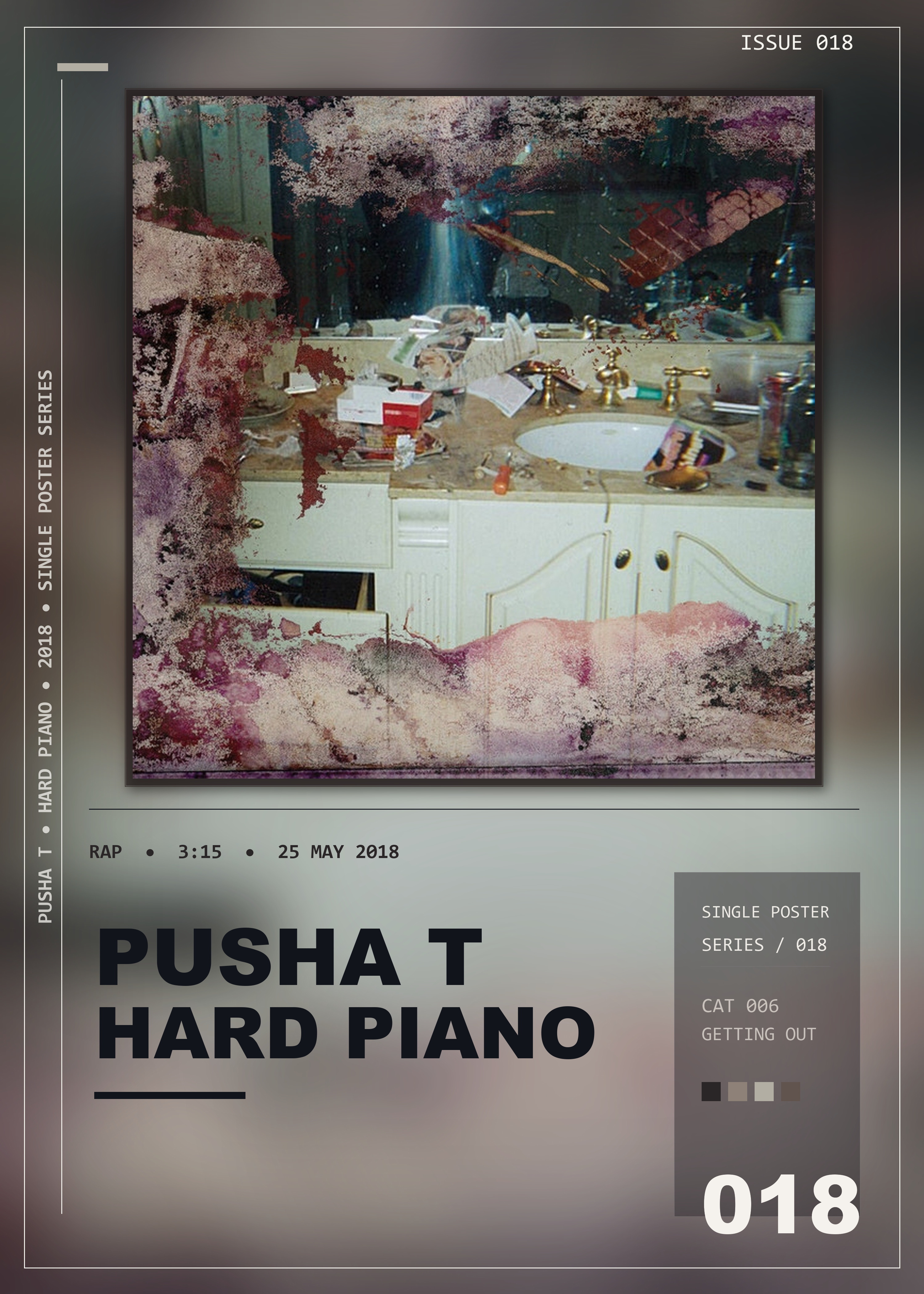 Music poster: Pusha T - Hard Piano
