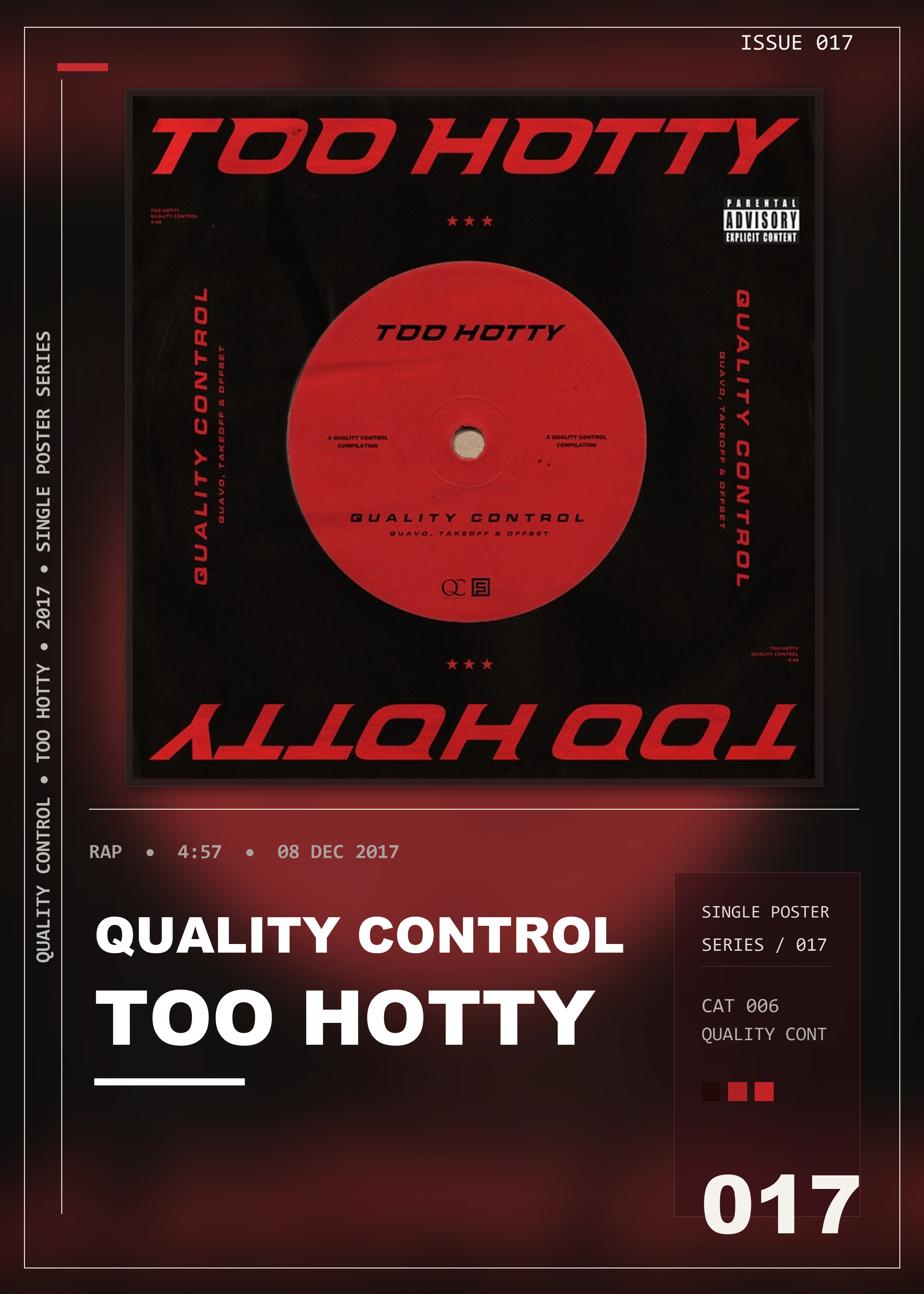Music poster: Quality Control - Too Hotty