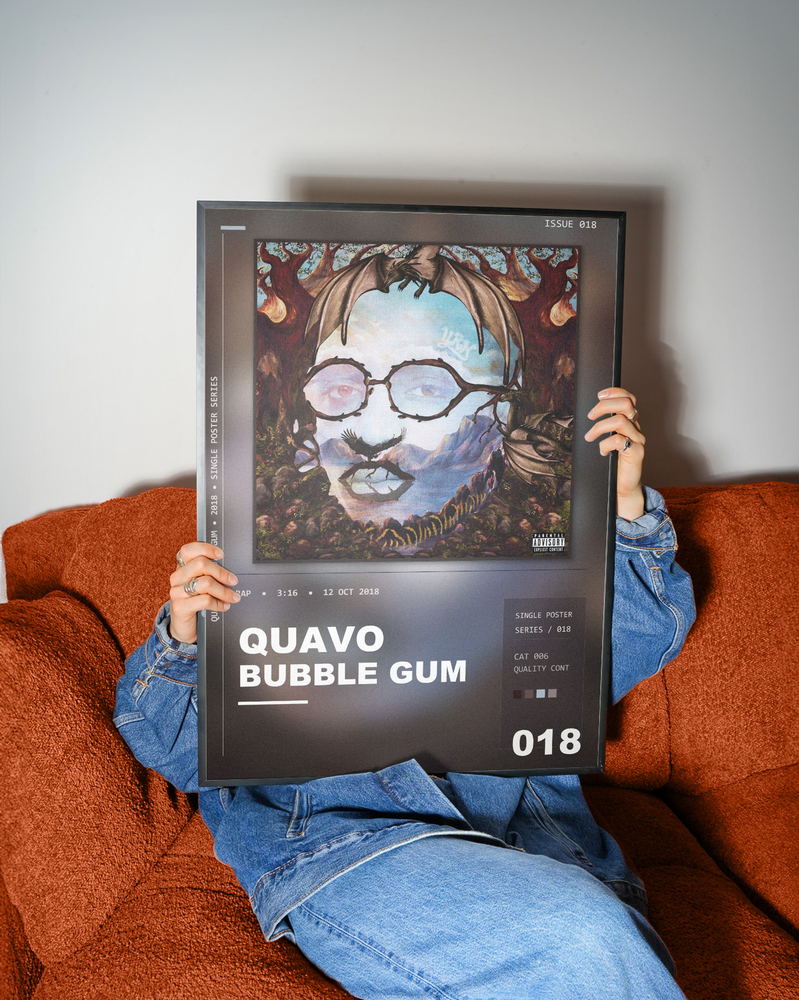 Music poster: Quavo - BUBBLE GUM