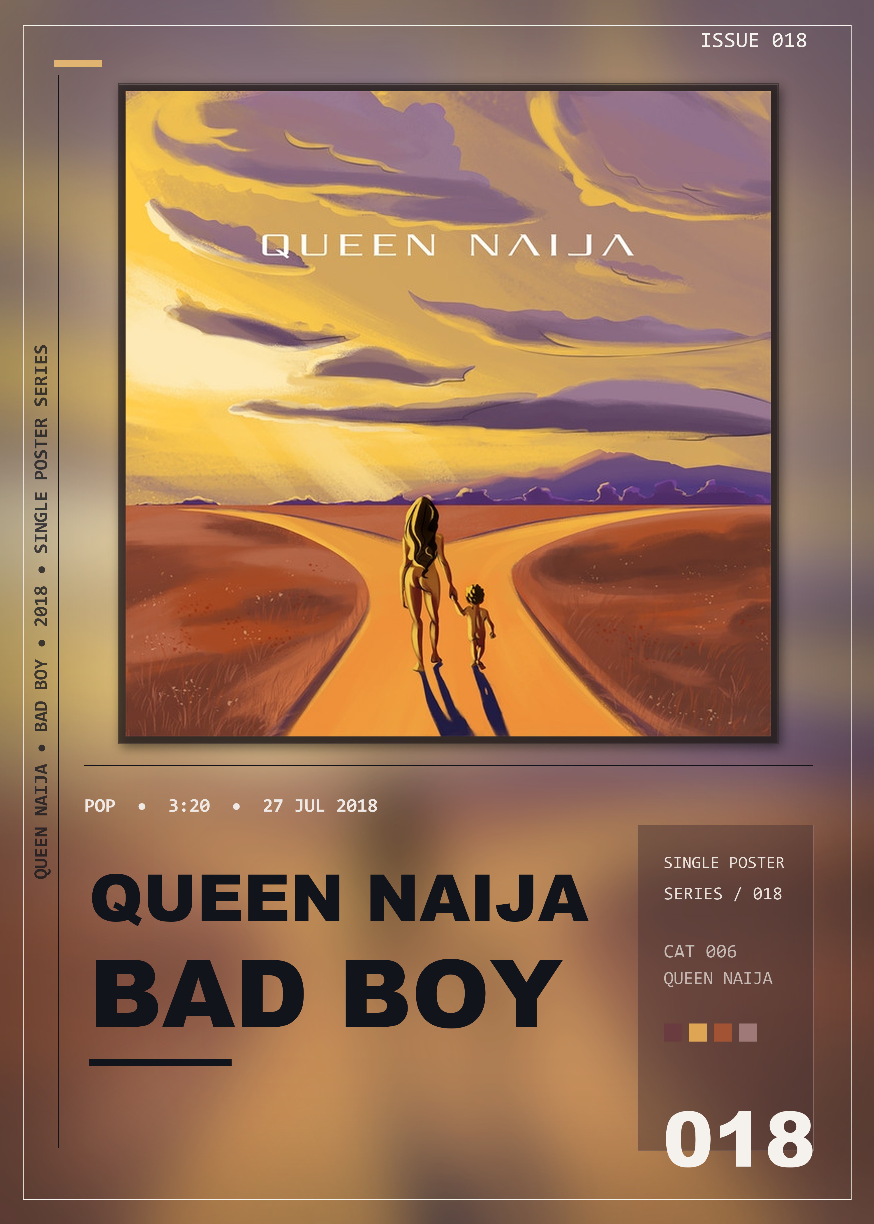 Music poster: Queen Naija - Bad Boy