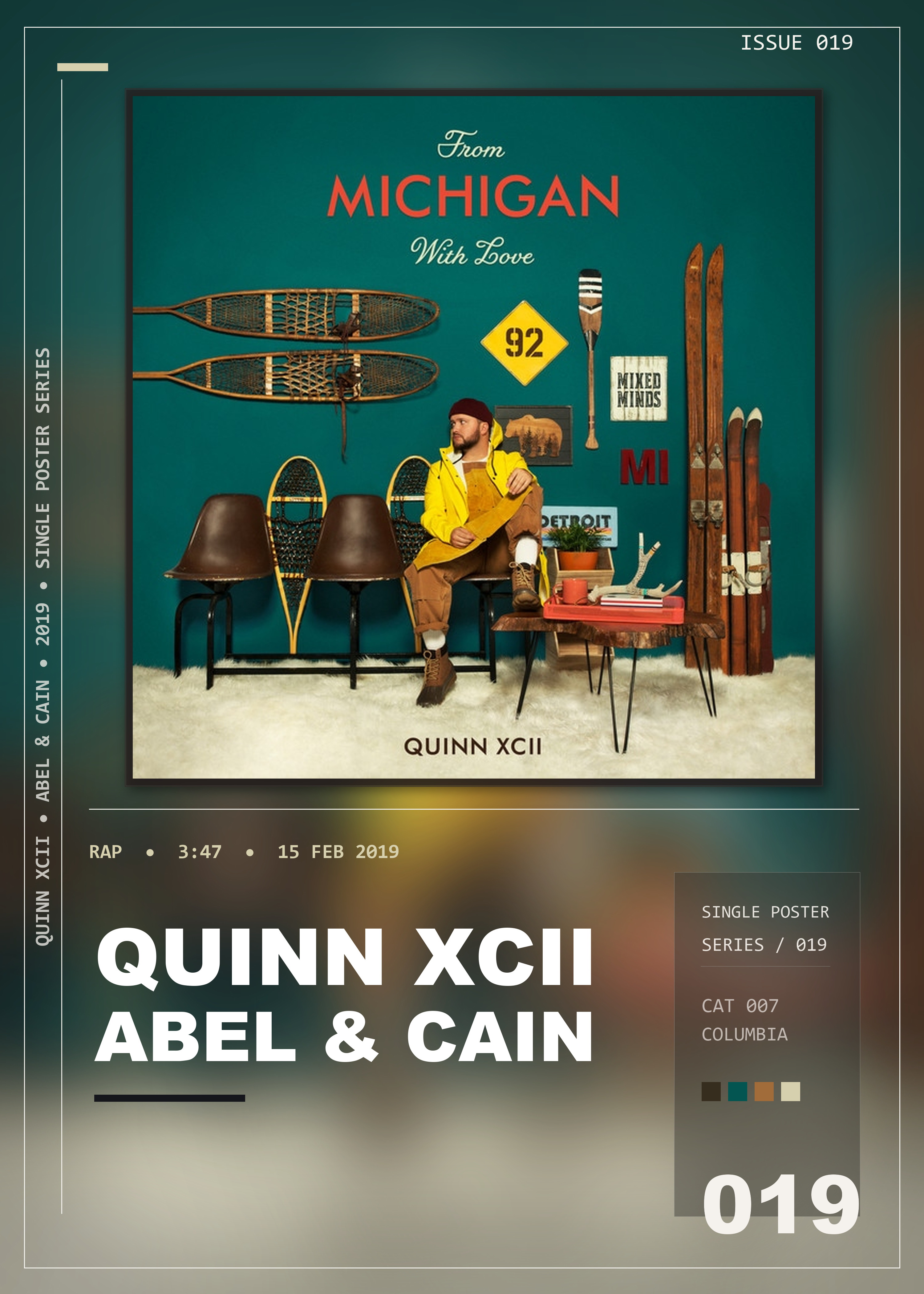 Music poster: Quinn XCII - Abel Cain