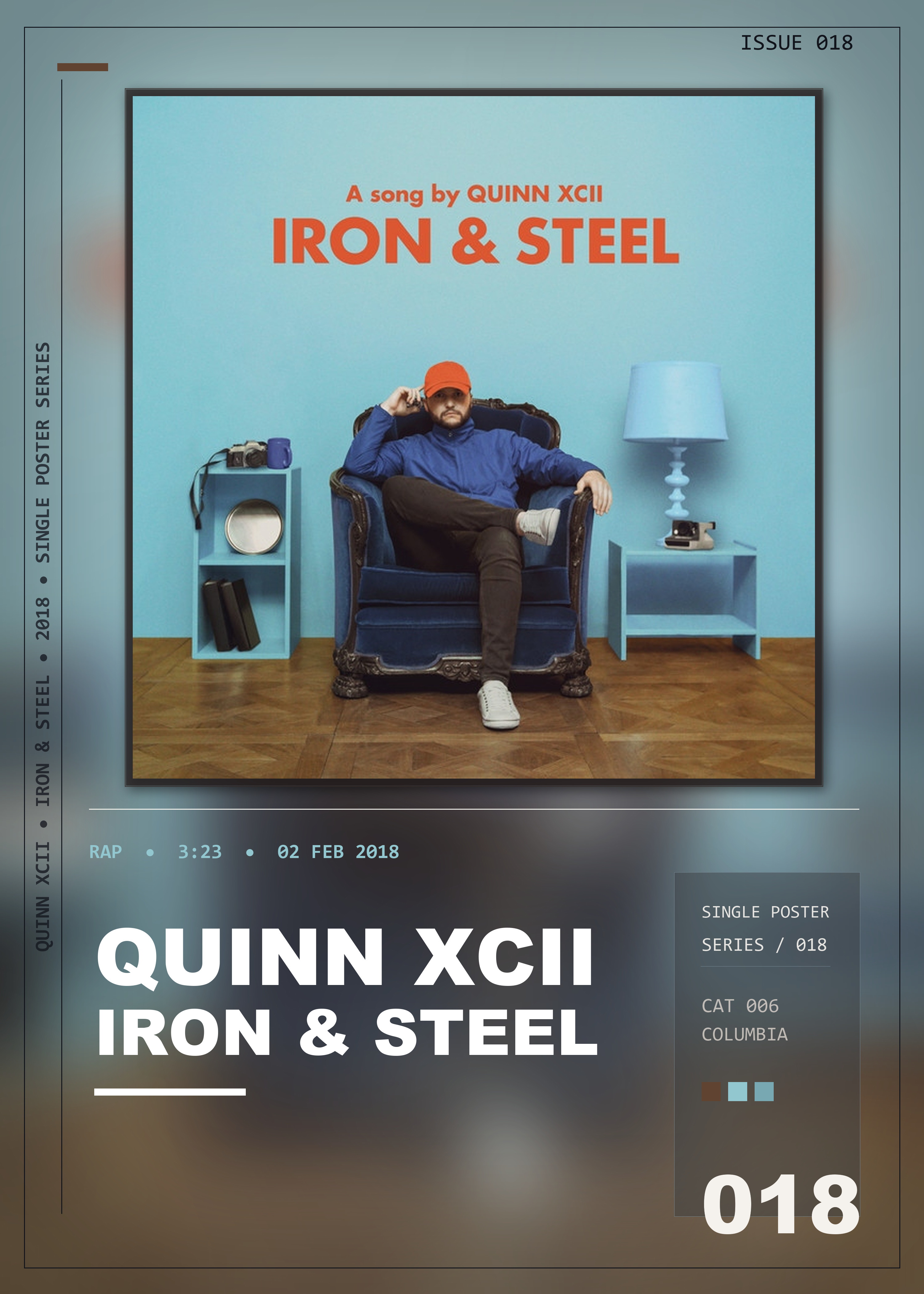 Music poster: Quinn XCII - Iron Steel