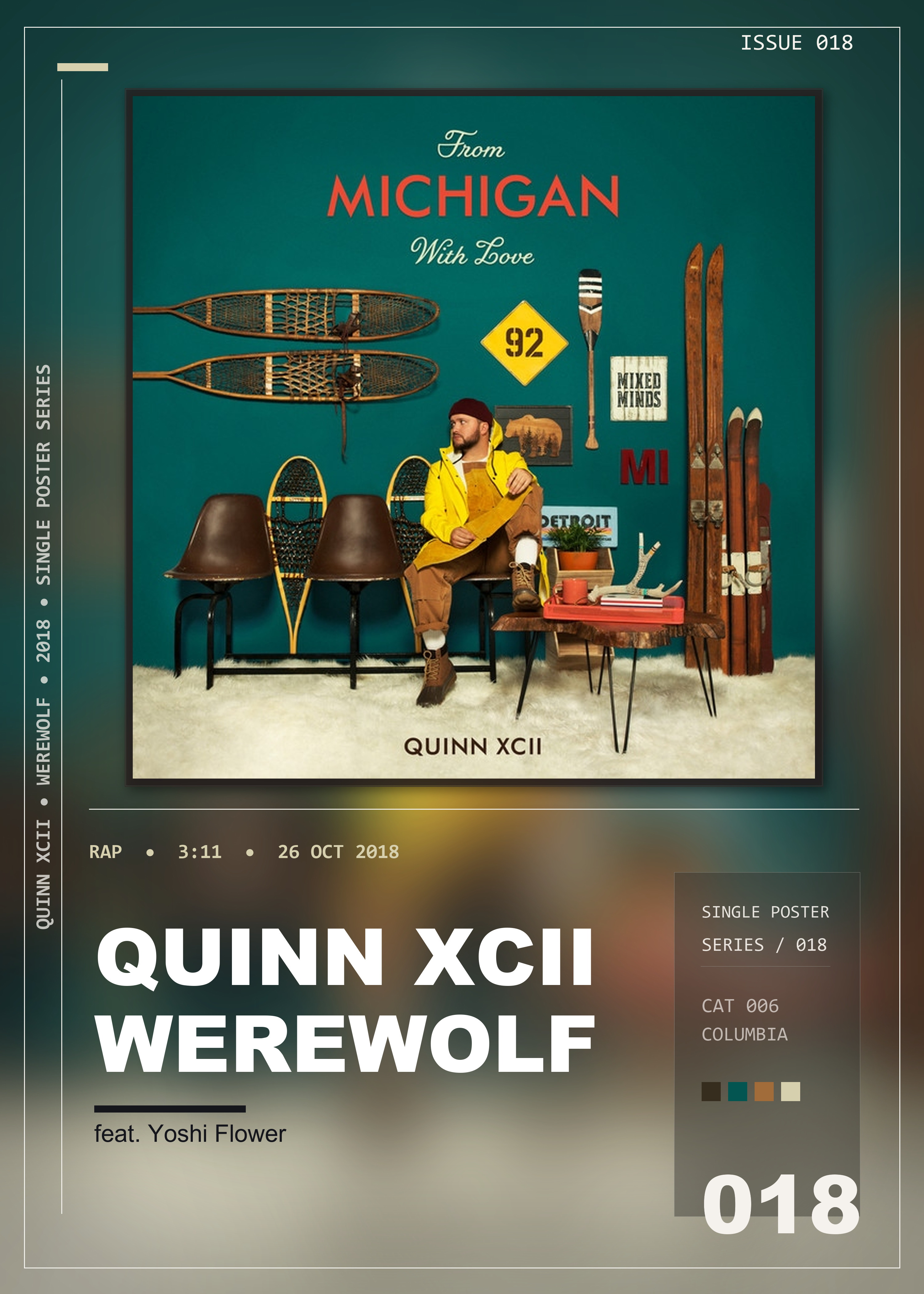 Music poster: Quinn XCII - Werewolf feat Yoshi Flower