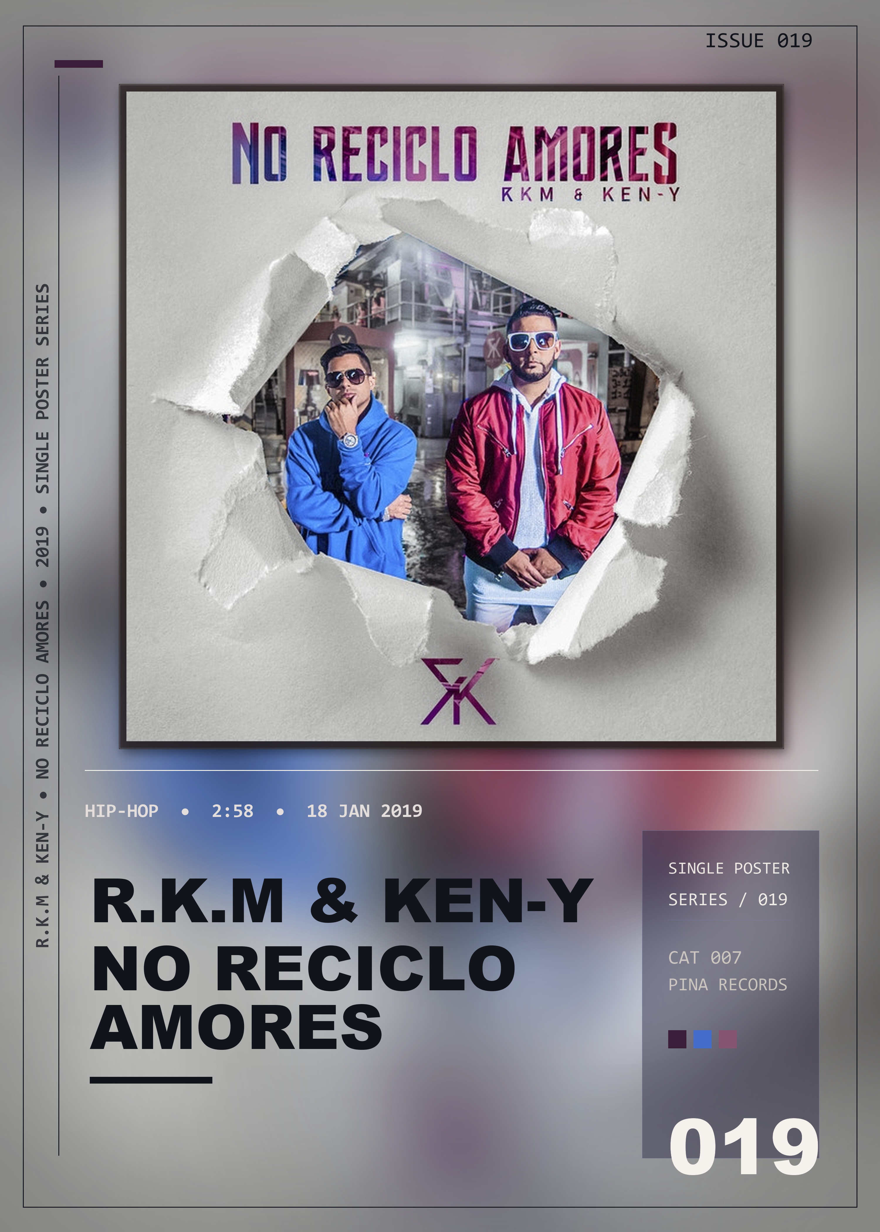 Music poster: RKM Ken-Y - No Reciclo Amores
