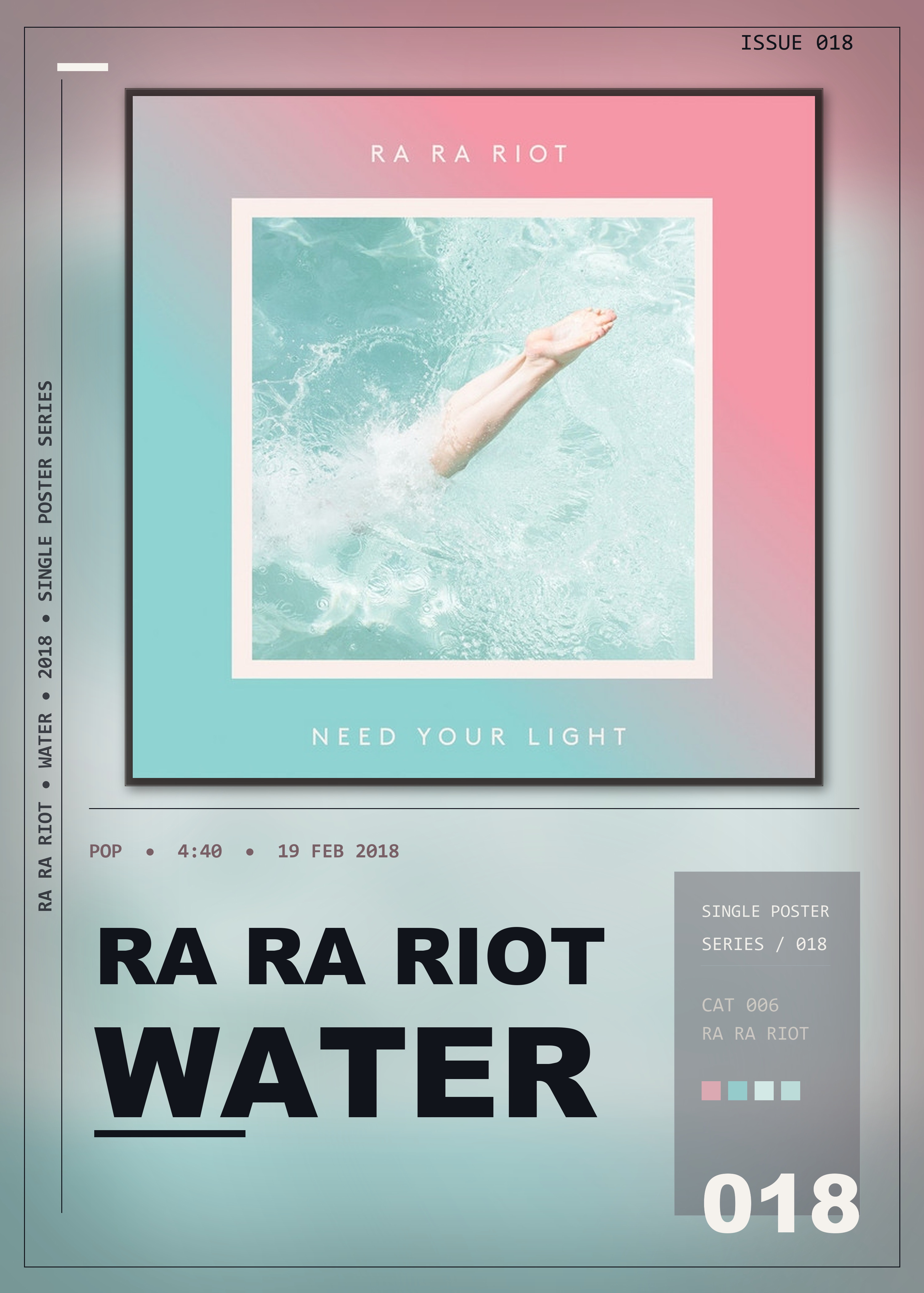 Music poster: Ra Ra Riot - Water