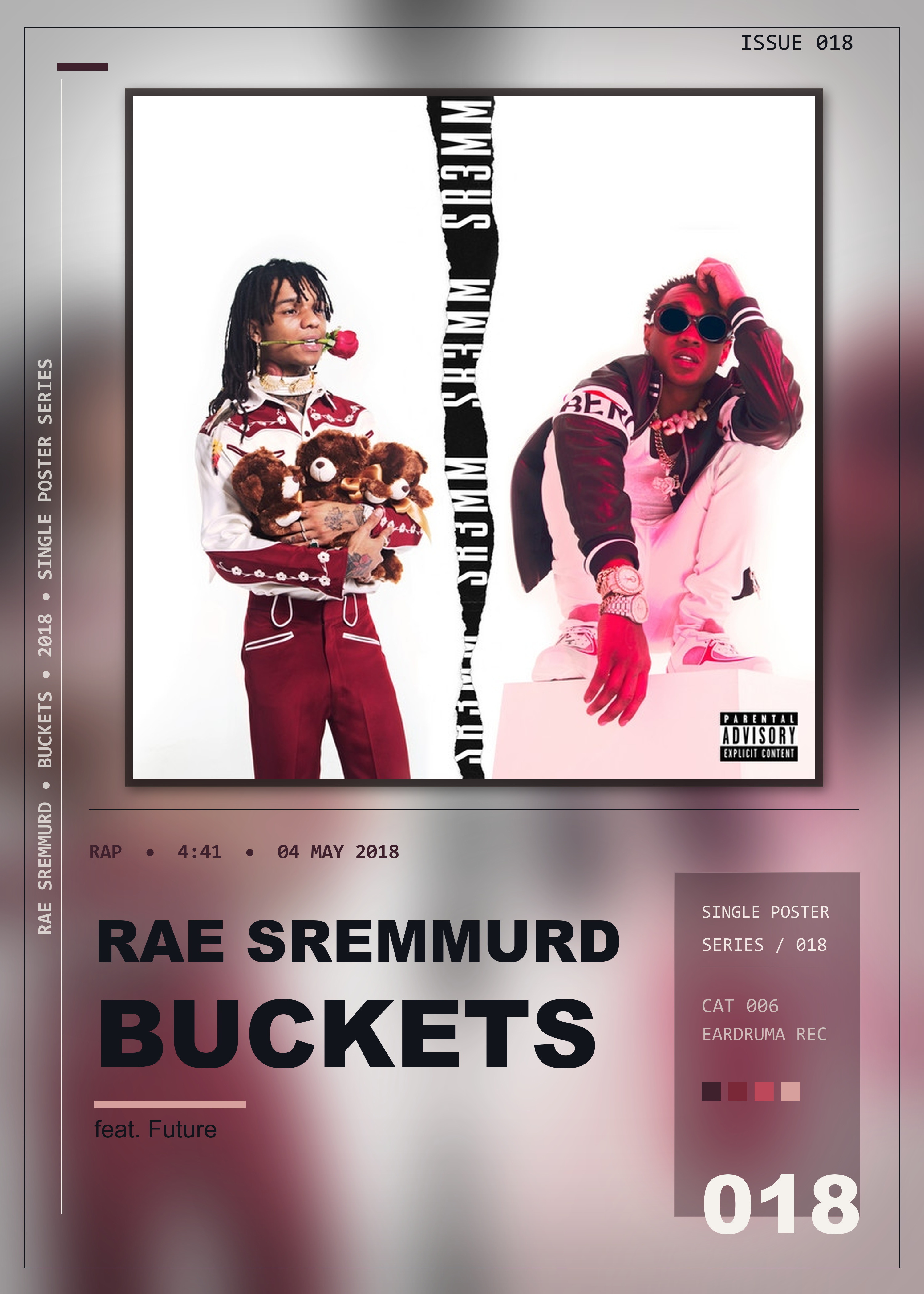 Music poster: Rae Sremmurd - Buckets feat Future - From SR3MM