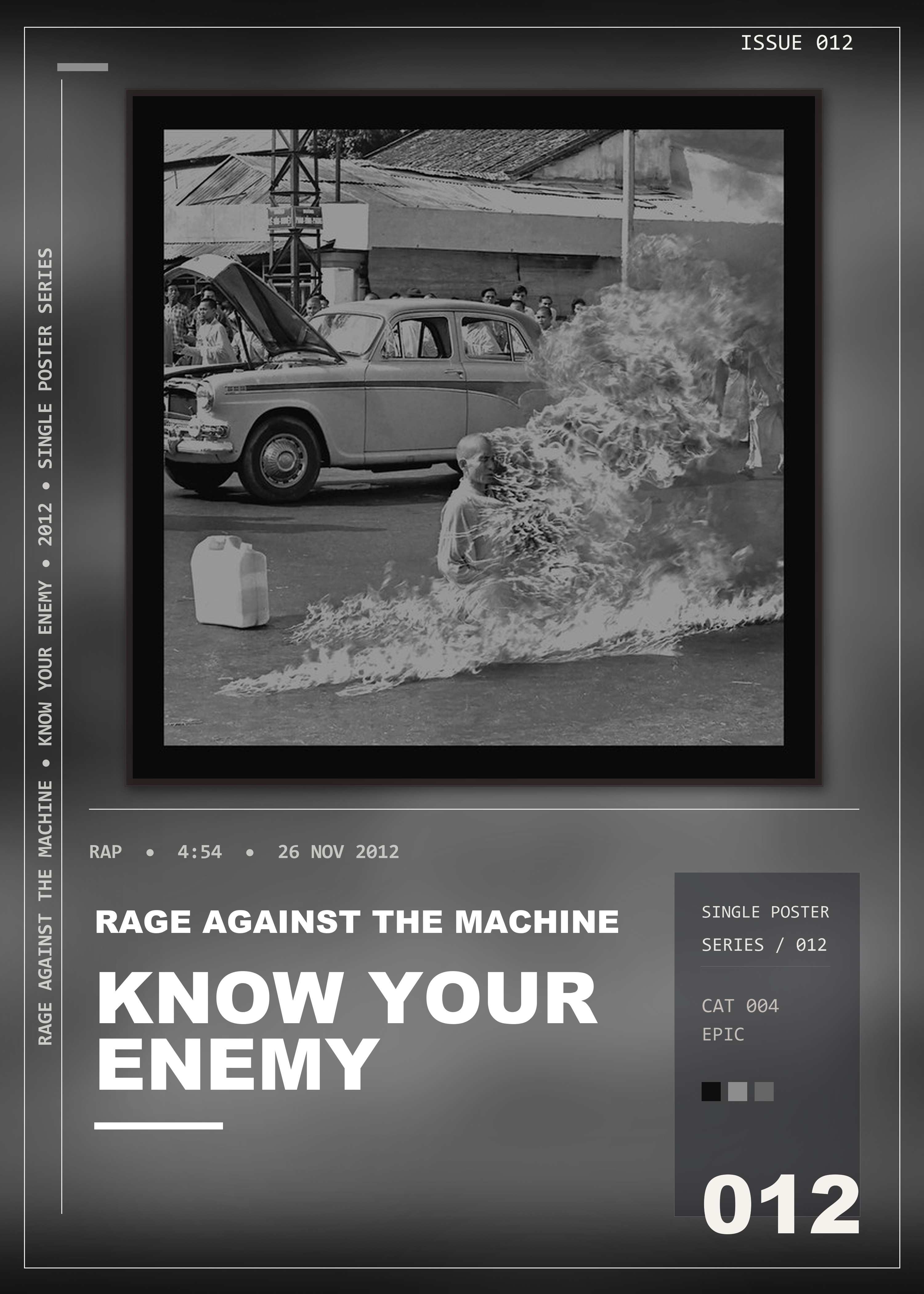 Music poster: Rage Against The Machine - Know Your Enemy