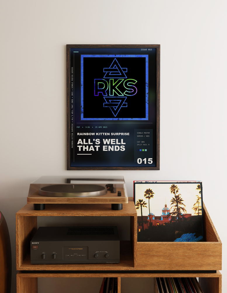 Music poster: Rainbow Kitten Surprise - Alls Well That Ends