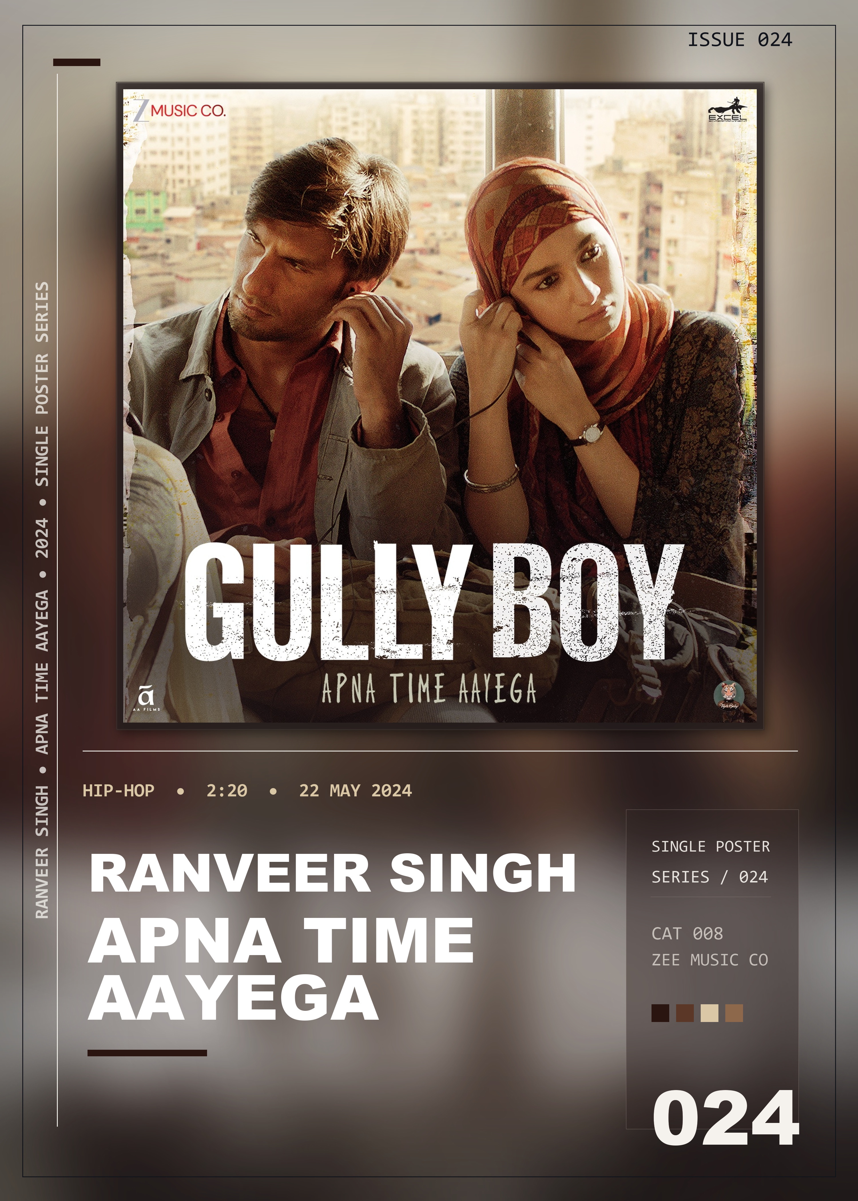 Music poster: Ranveer Singh - Apna Time Aayega
