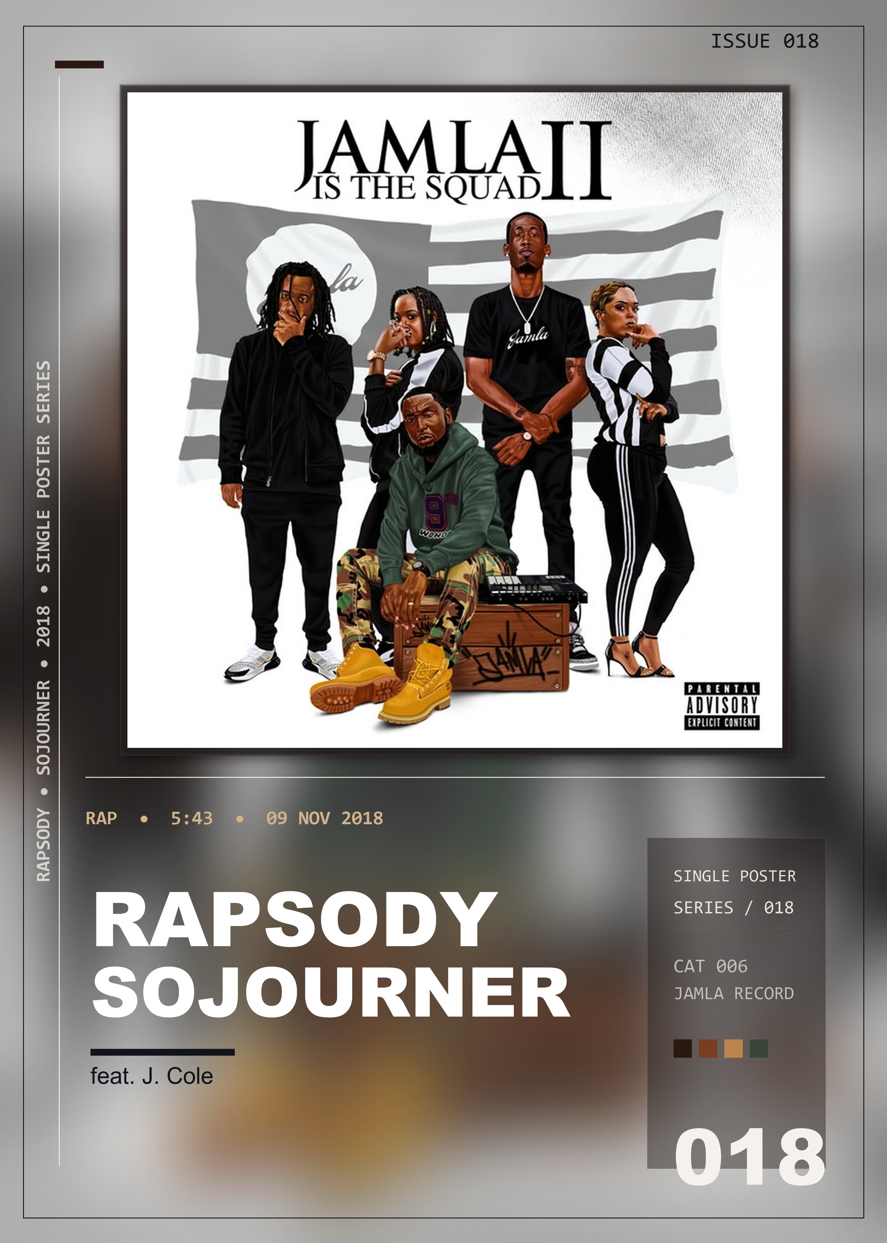 Music poster: Rapsody - Sojourner feat J Cole