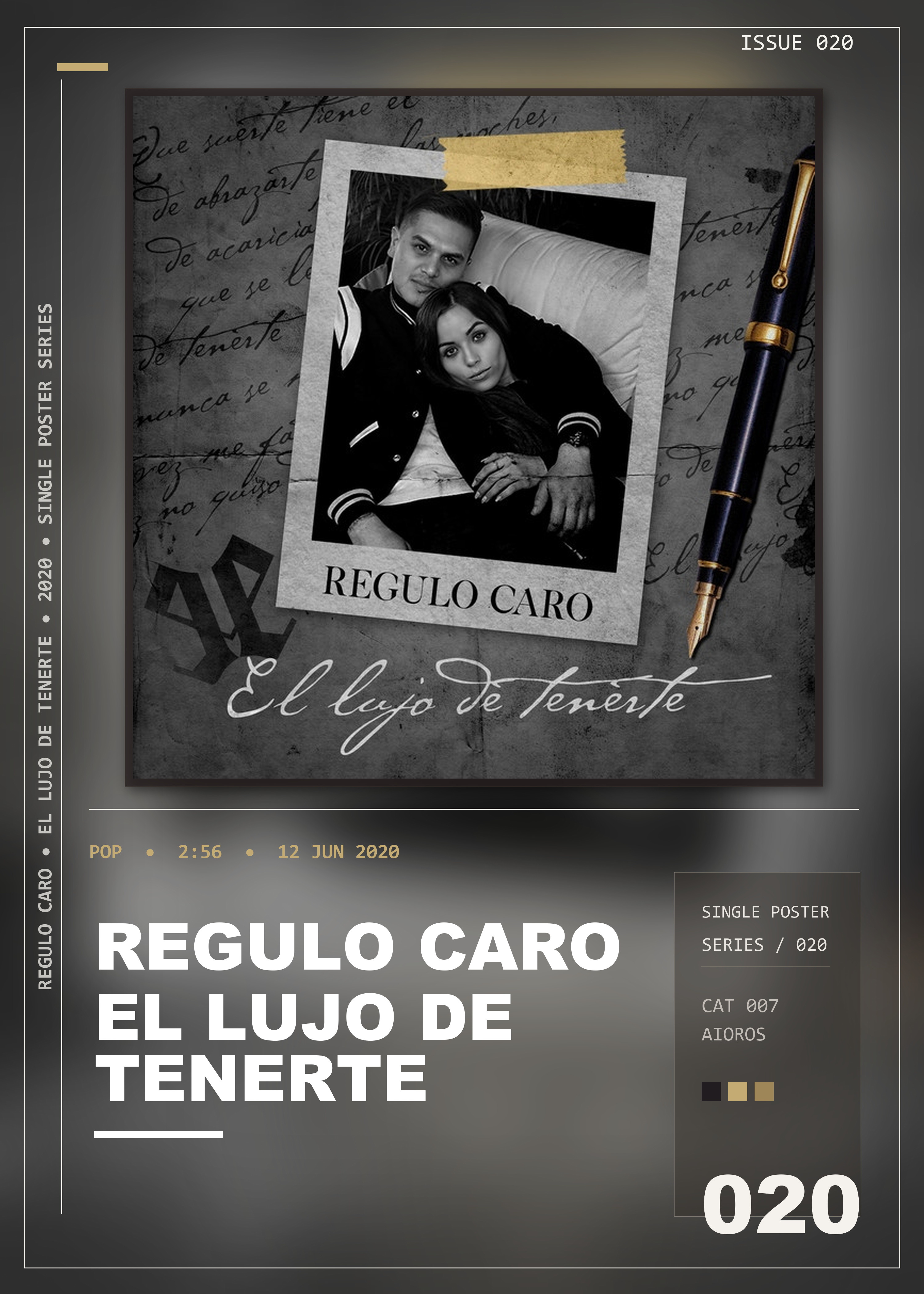 Music poster: Regulo Caro - El Lujo De Tenerte