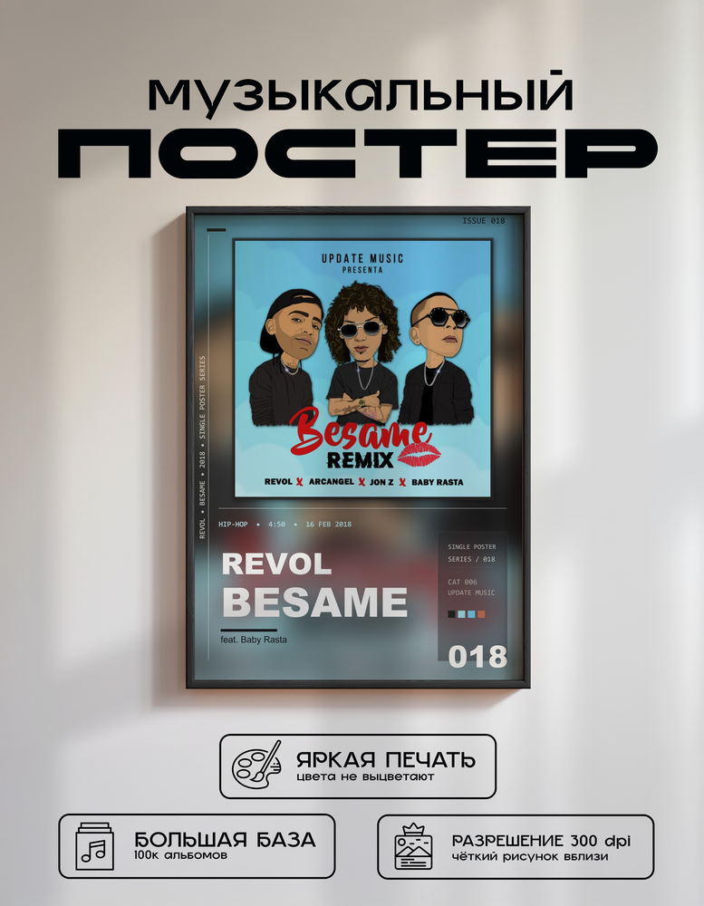 Music poster: Revol - Besame feat Baby Rasta - Remix