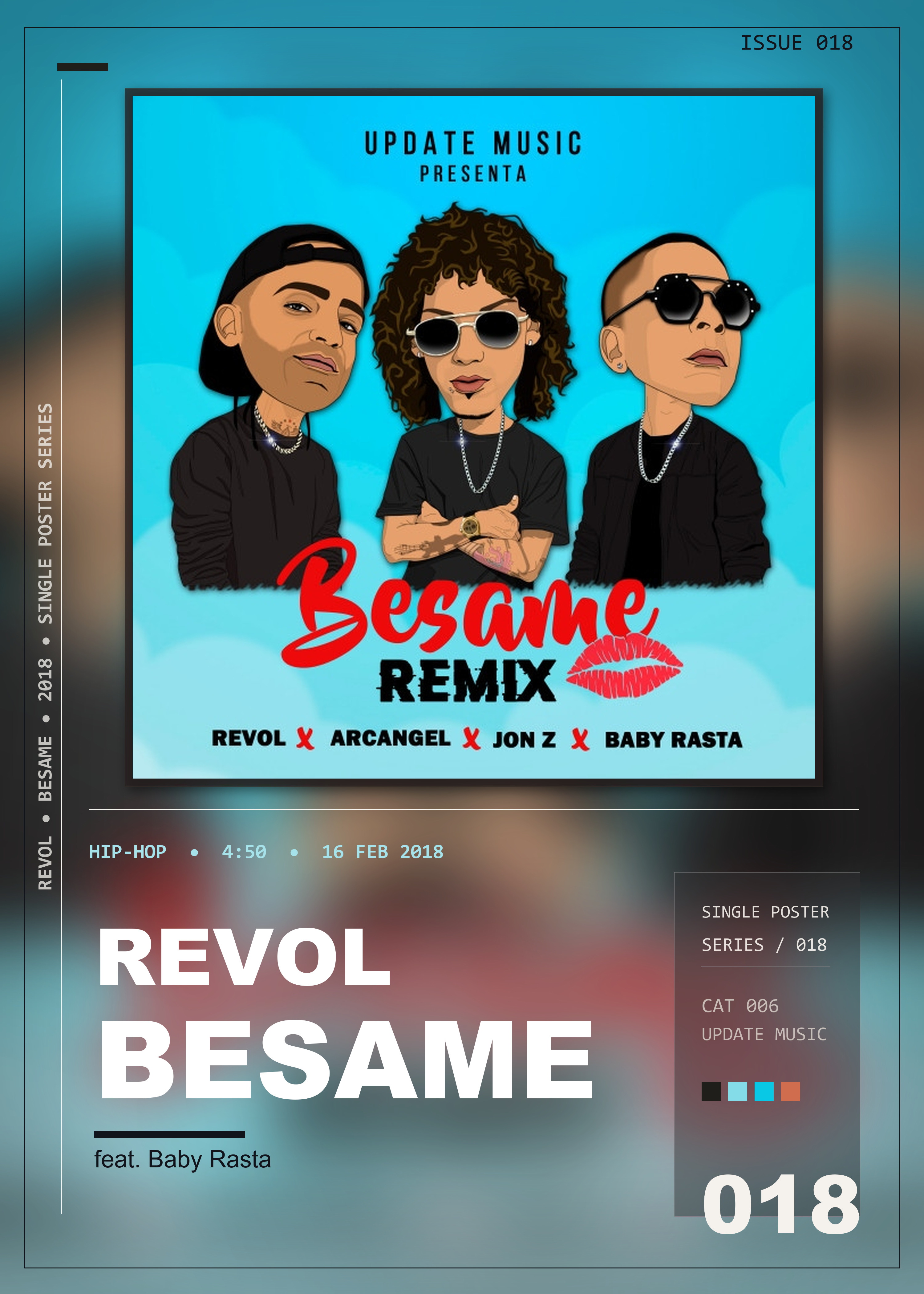 Music poster: Revol - Besame feat Baby Rasta - Remix