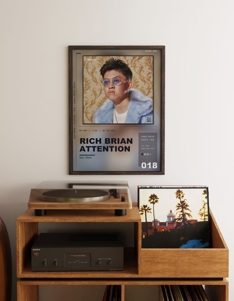 Music poster: Rich Brian - Attention feat Offset