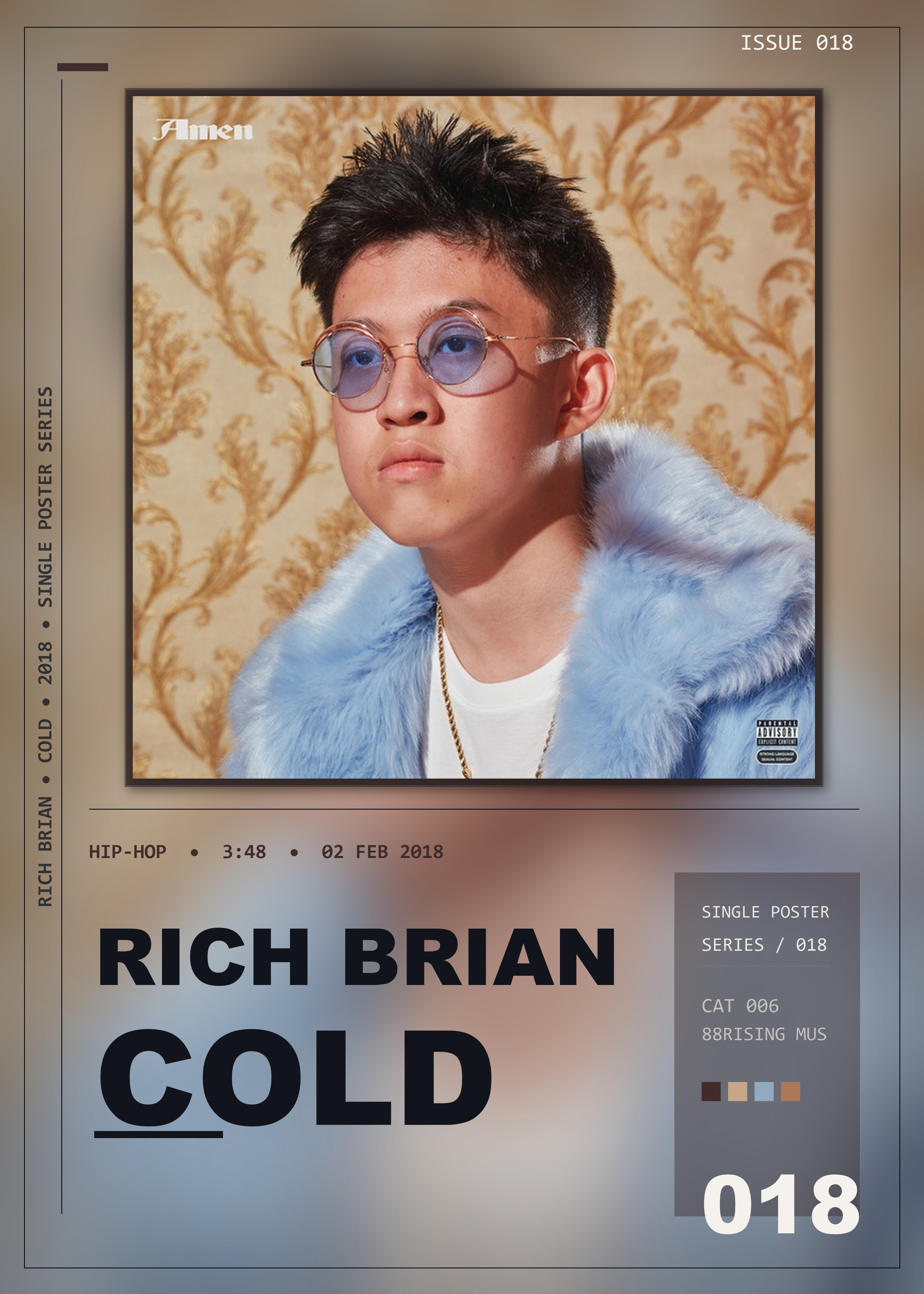 Music poster: Rich Brian - Cold