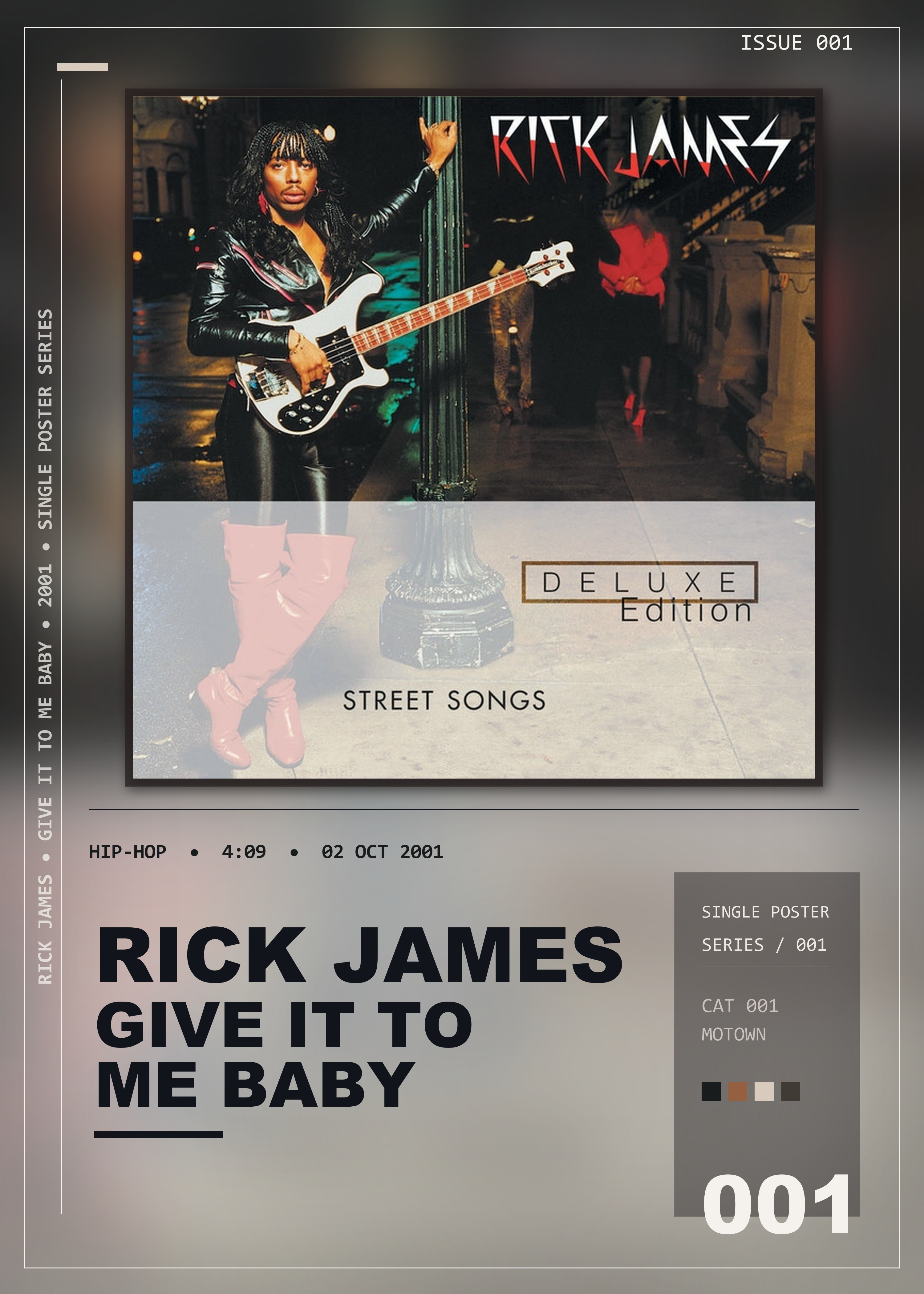 Music poster: Rick James - Give It To Me Baby