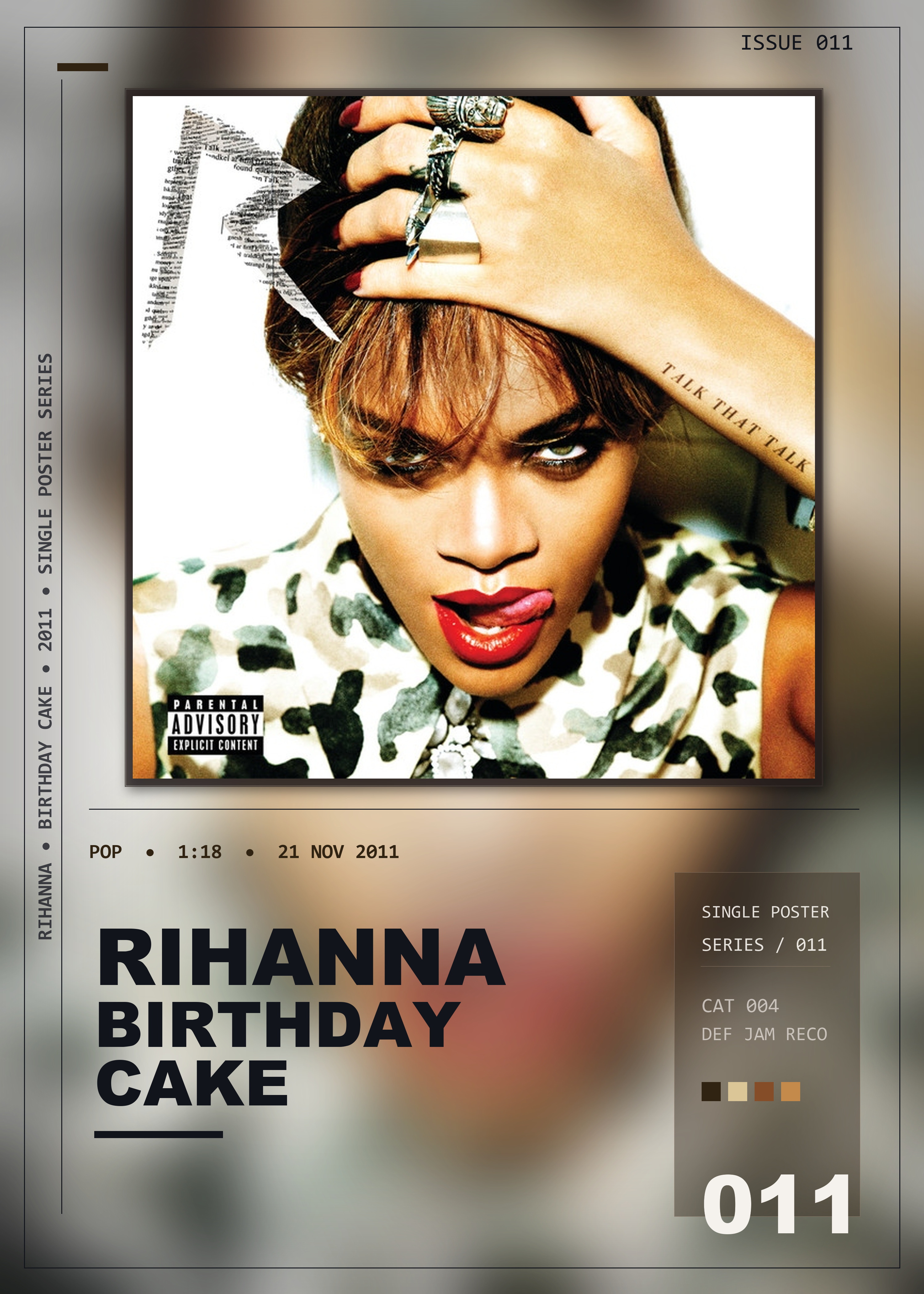 Music poster: Rihanna - Birthday Cake
