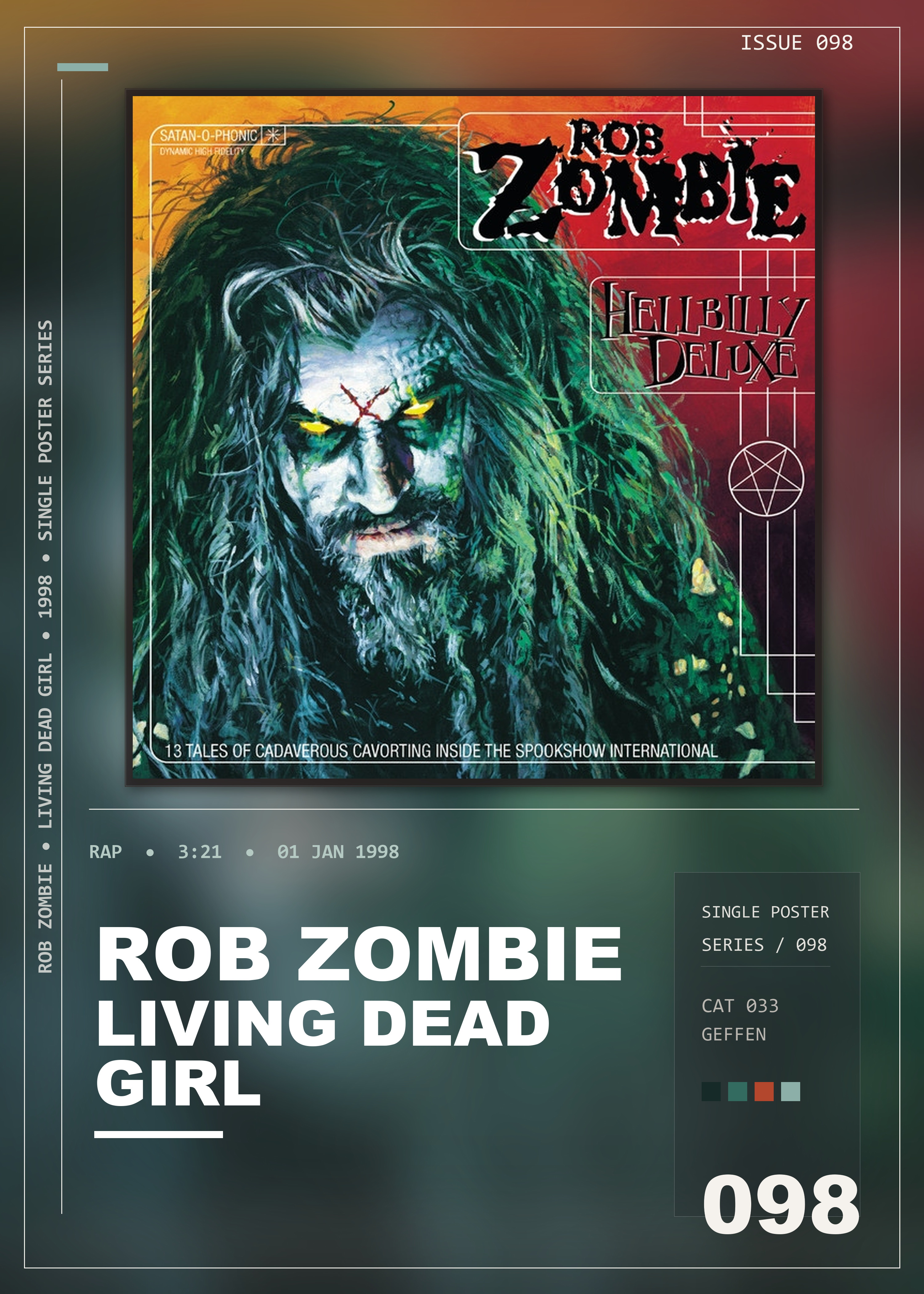Music poster: Rob Zombie - Living Dead Girl