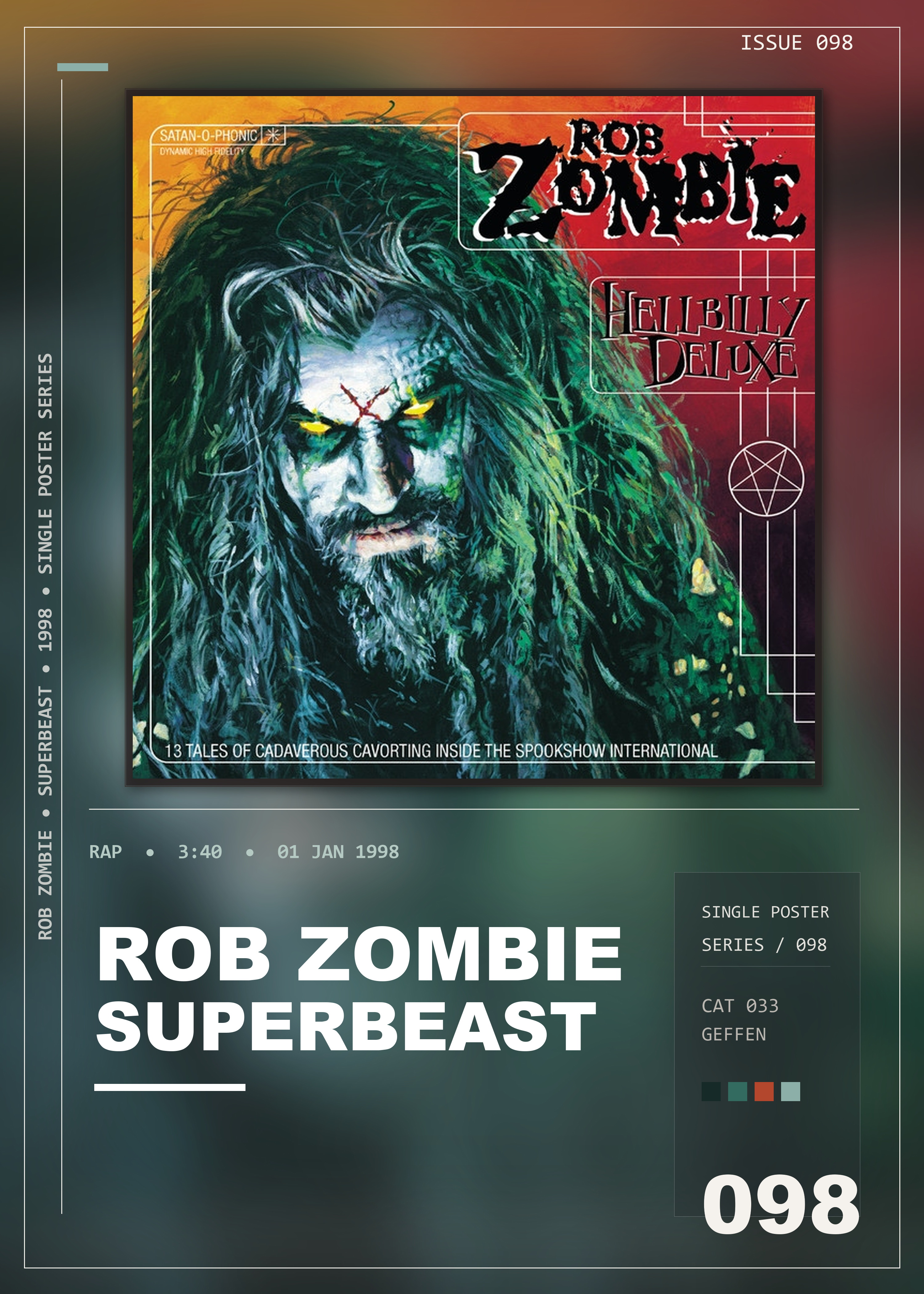 Music poster: Rob Zombie - Superbeast
