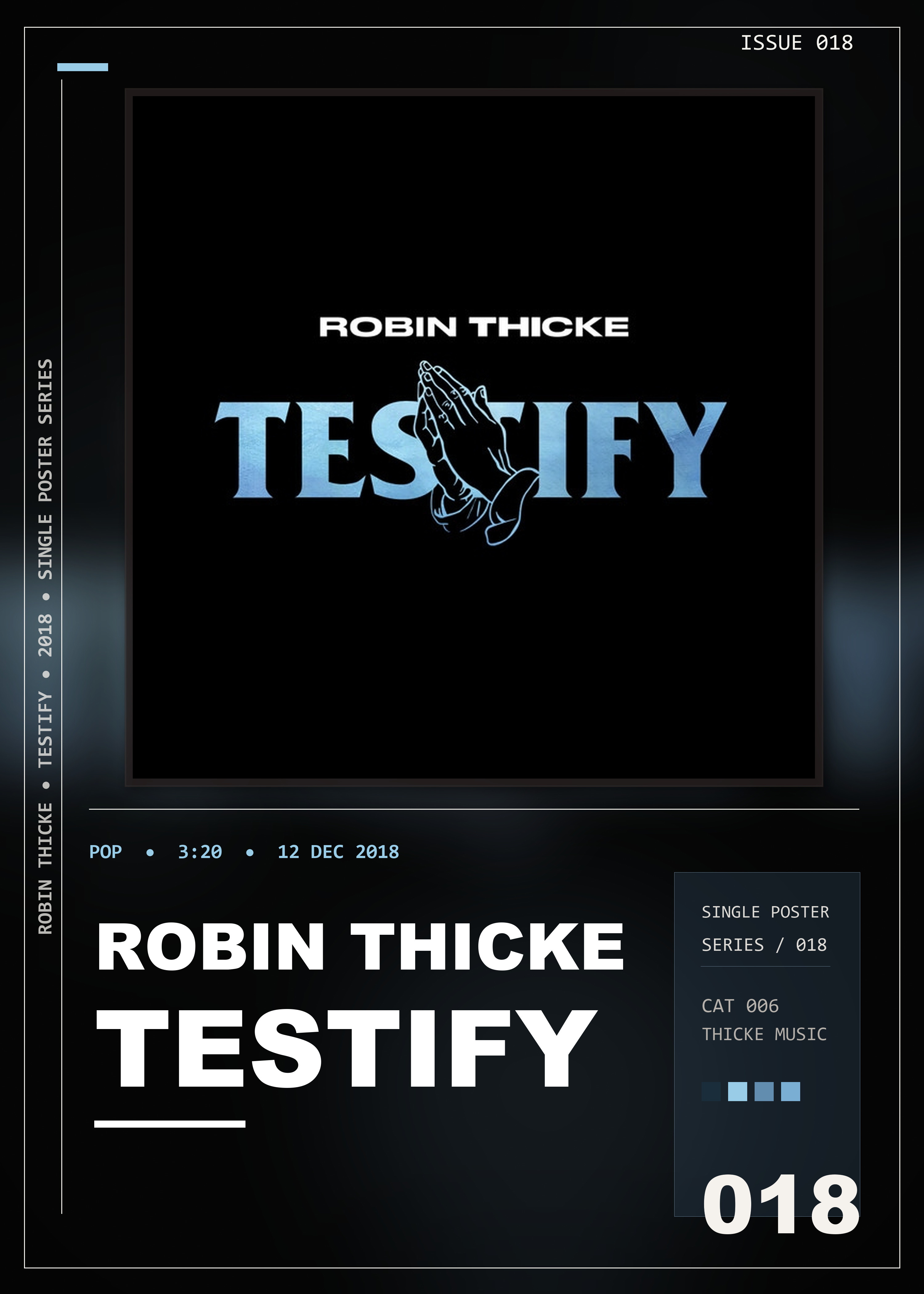 Music poster: Robin Thicke - Testify