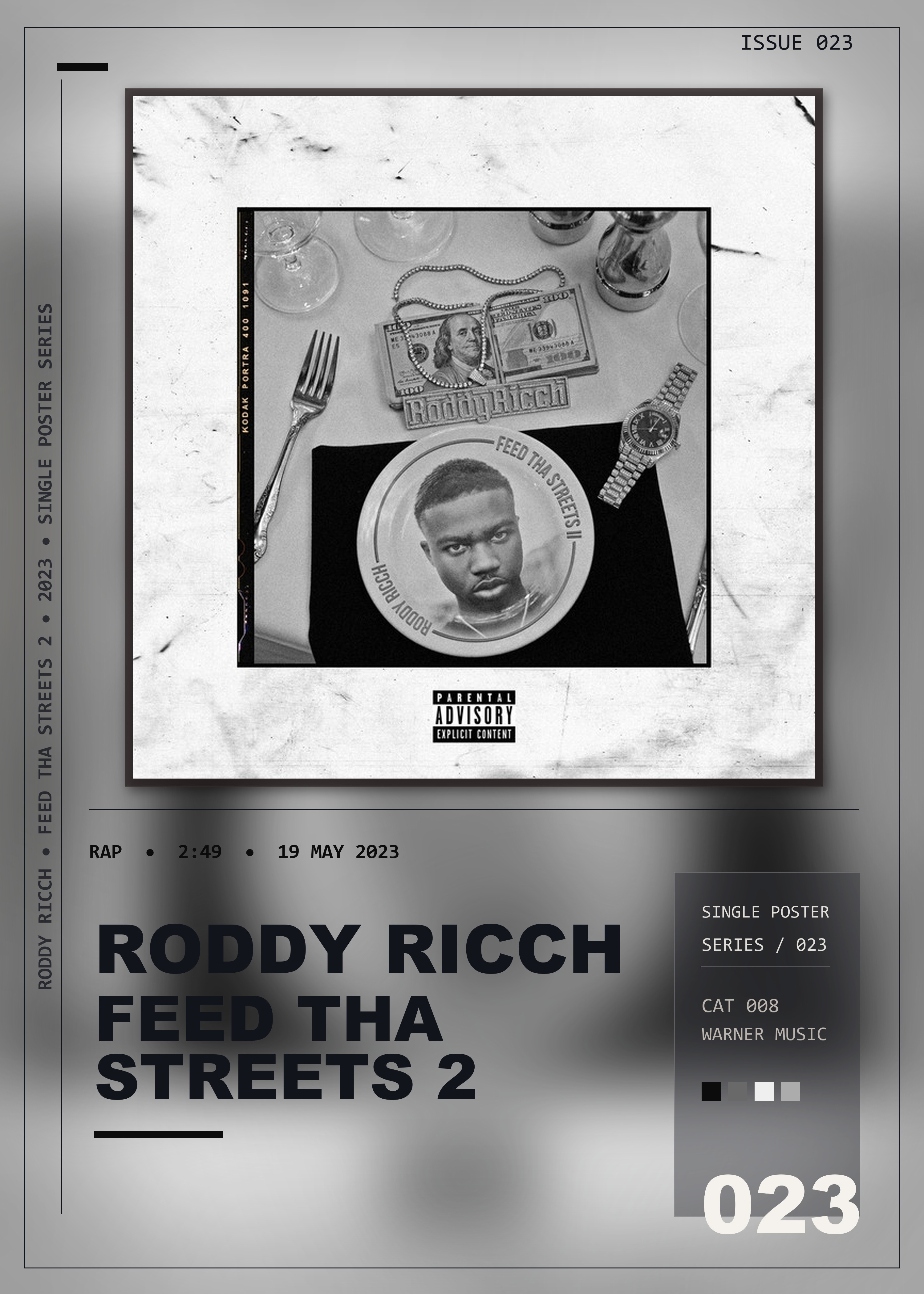 Music poster: Roddy Ricch - Feed Tha Streets 2 Intro