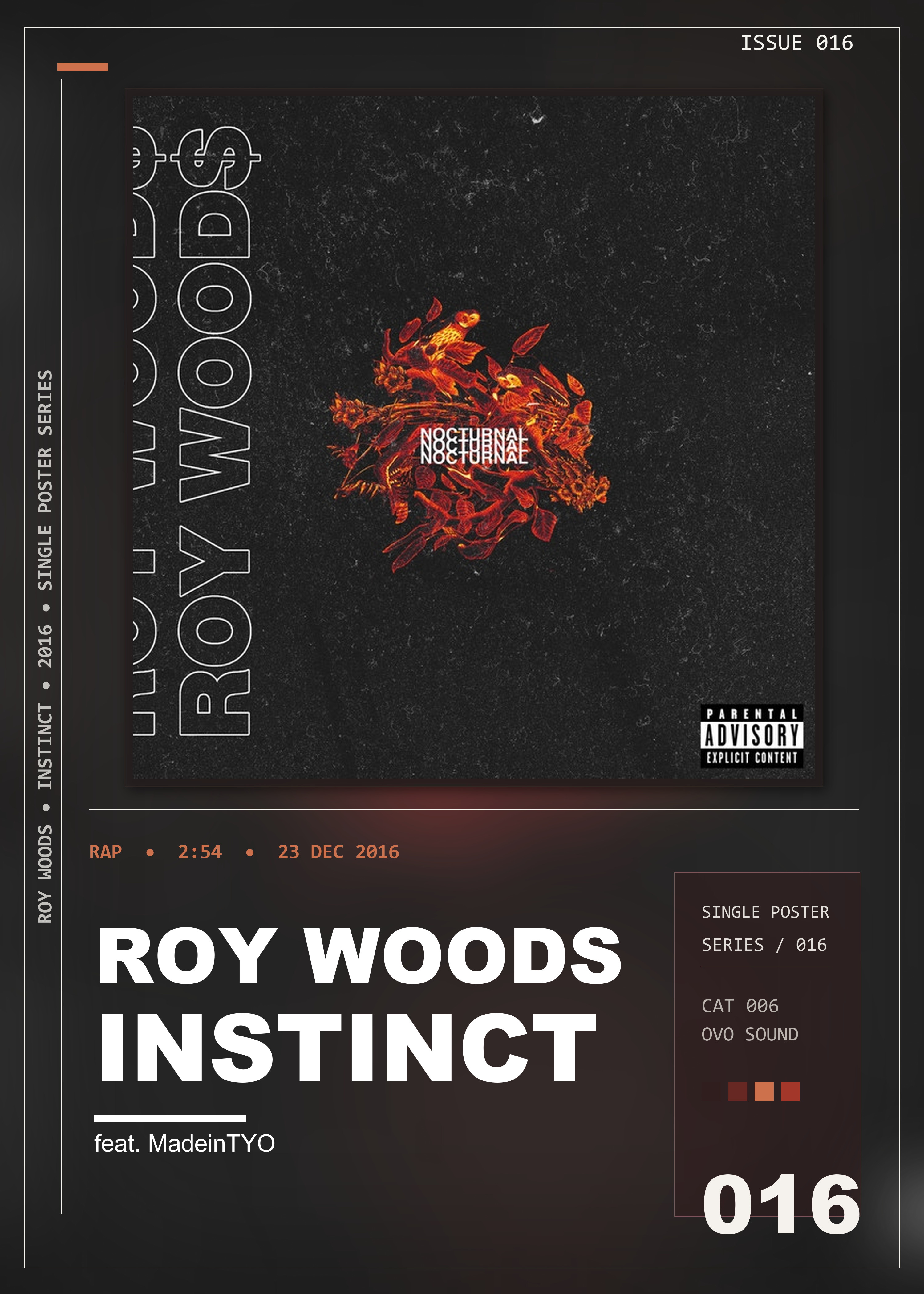Music poster: Roy Woods - Instinct feat MadeinTYO