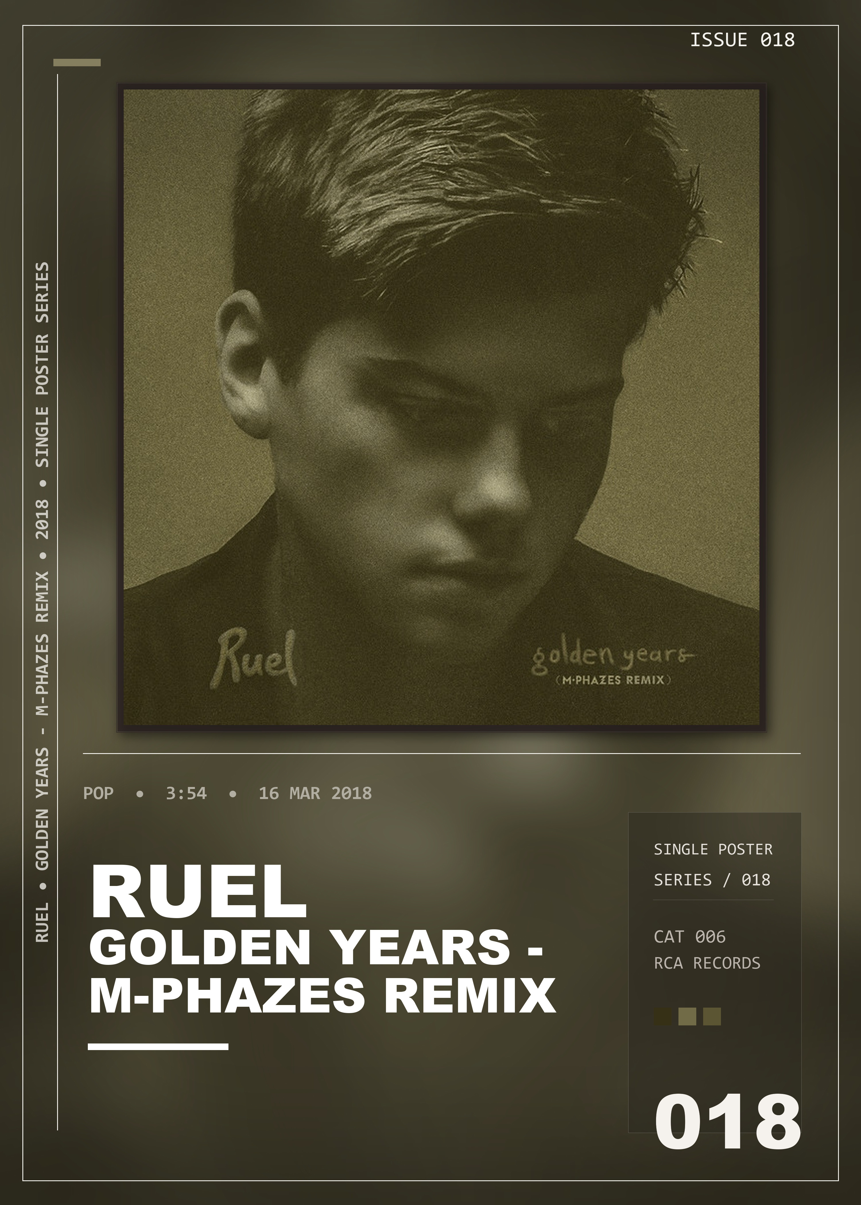 Music poster: Ruel - Golden Years - M-Phazes Remix