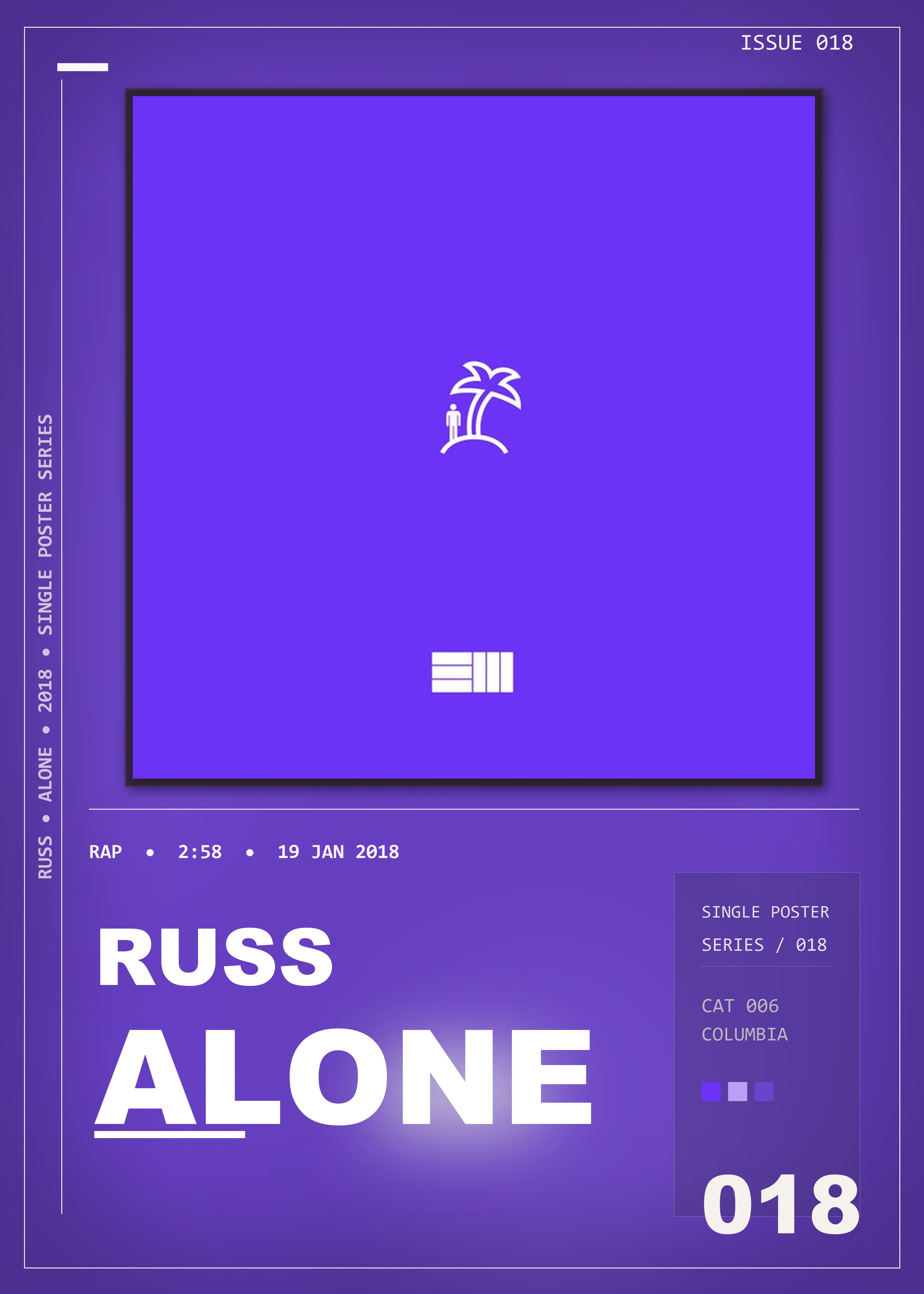 Music poster: Russ - Alone