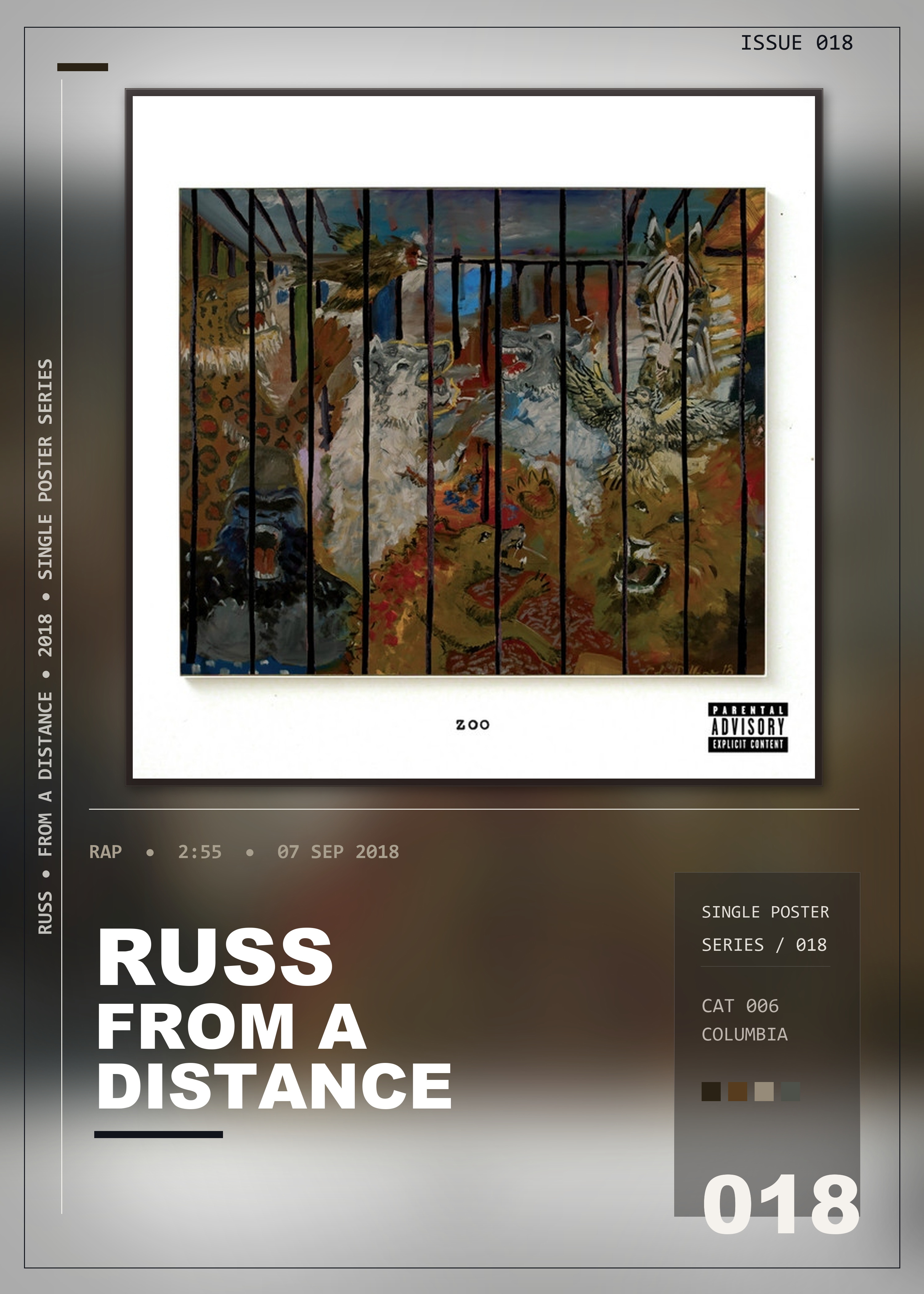 Music poster: Russ - From a Distance
