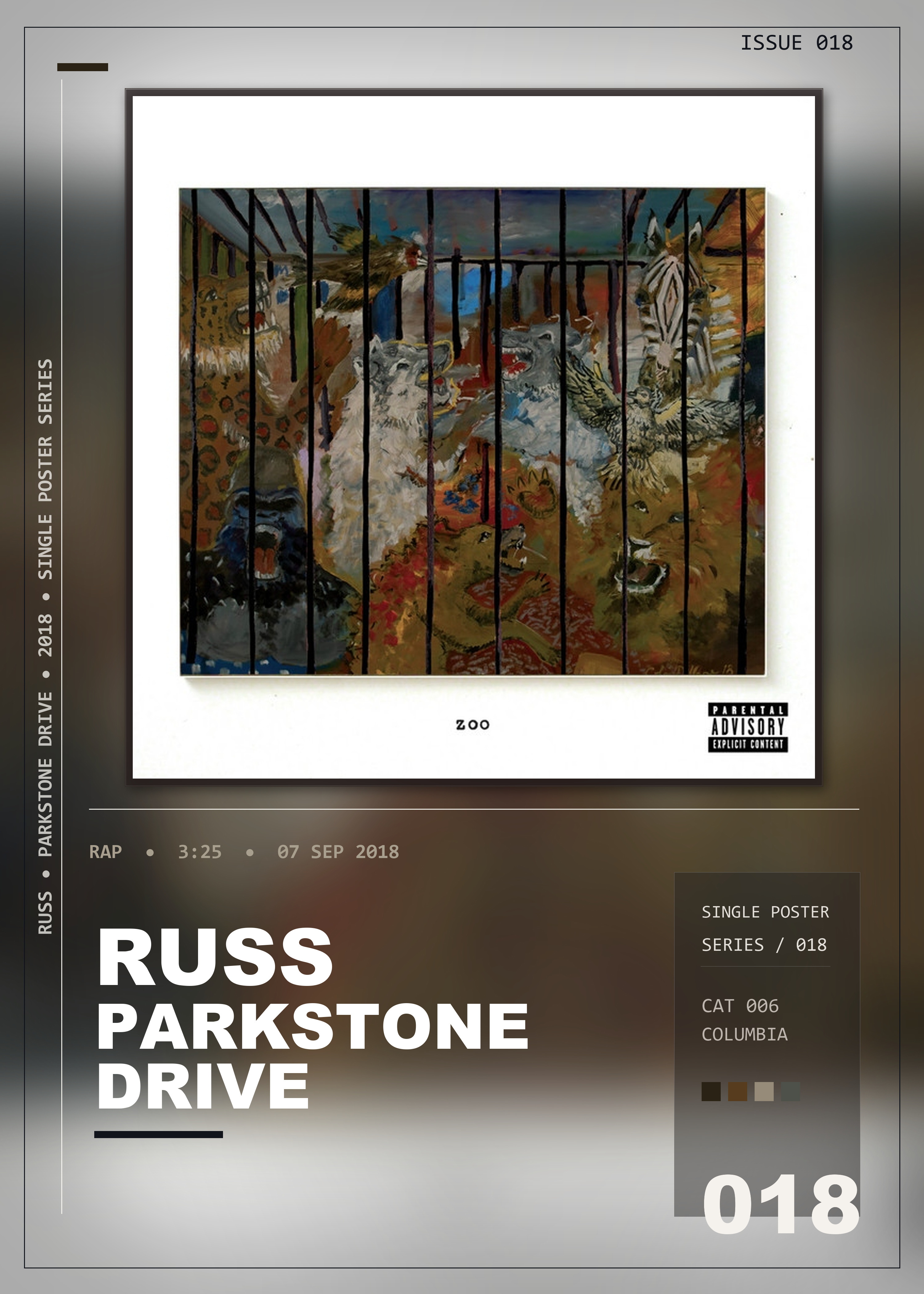 Music poster: Russ - Parkstone Drive